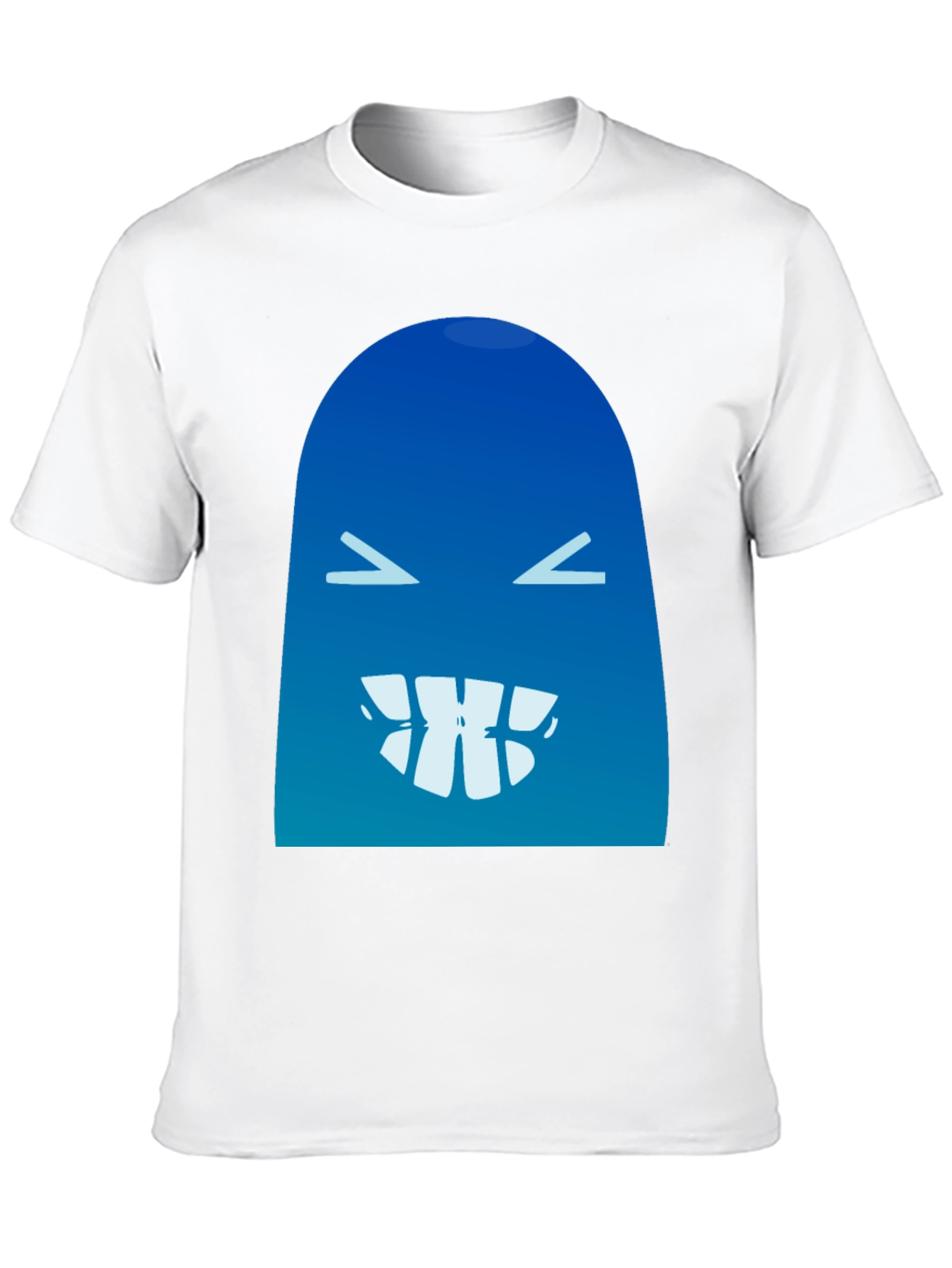 Black Funny Blue Monster Graphic T-Shirt view 10