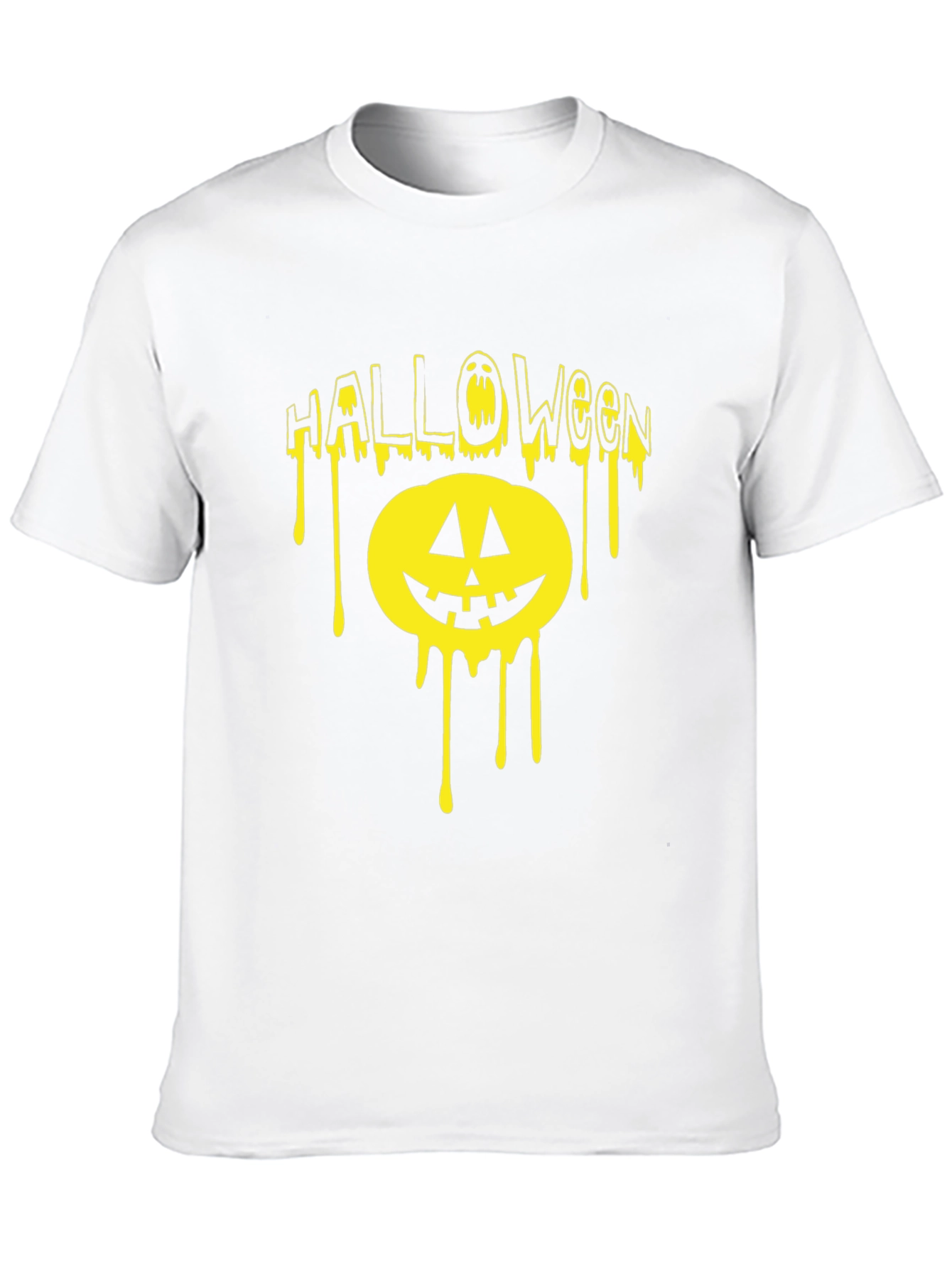 Black Halloween Dripping Pumpkin T-Shirt view 10