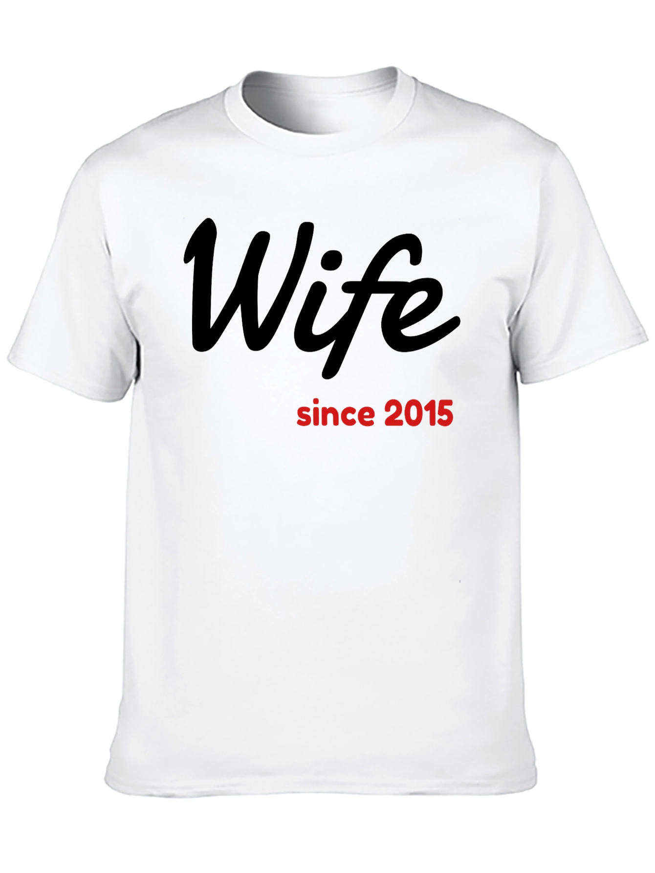 Black Wife Since 2015 T-Shirt view 10