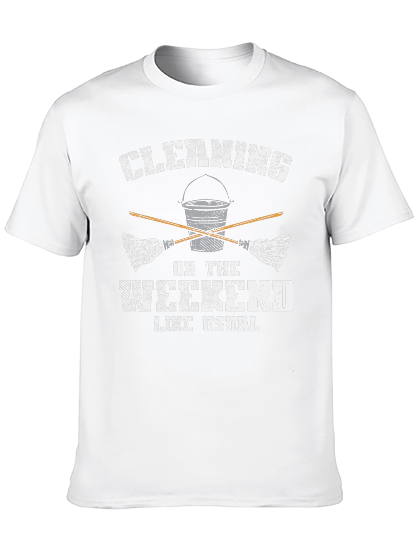 Black Cleaning Weekend T-Shirt view 10