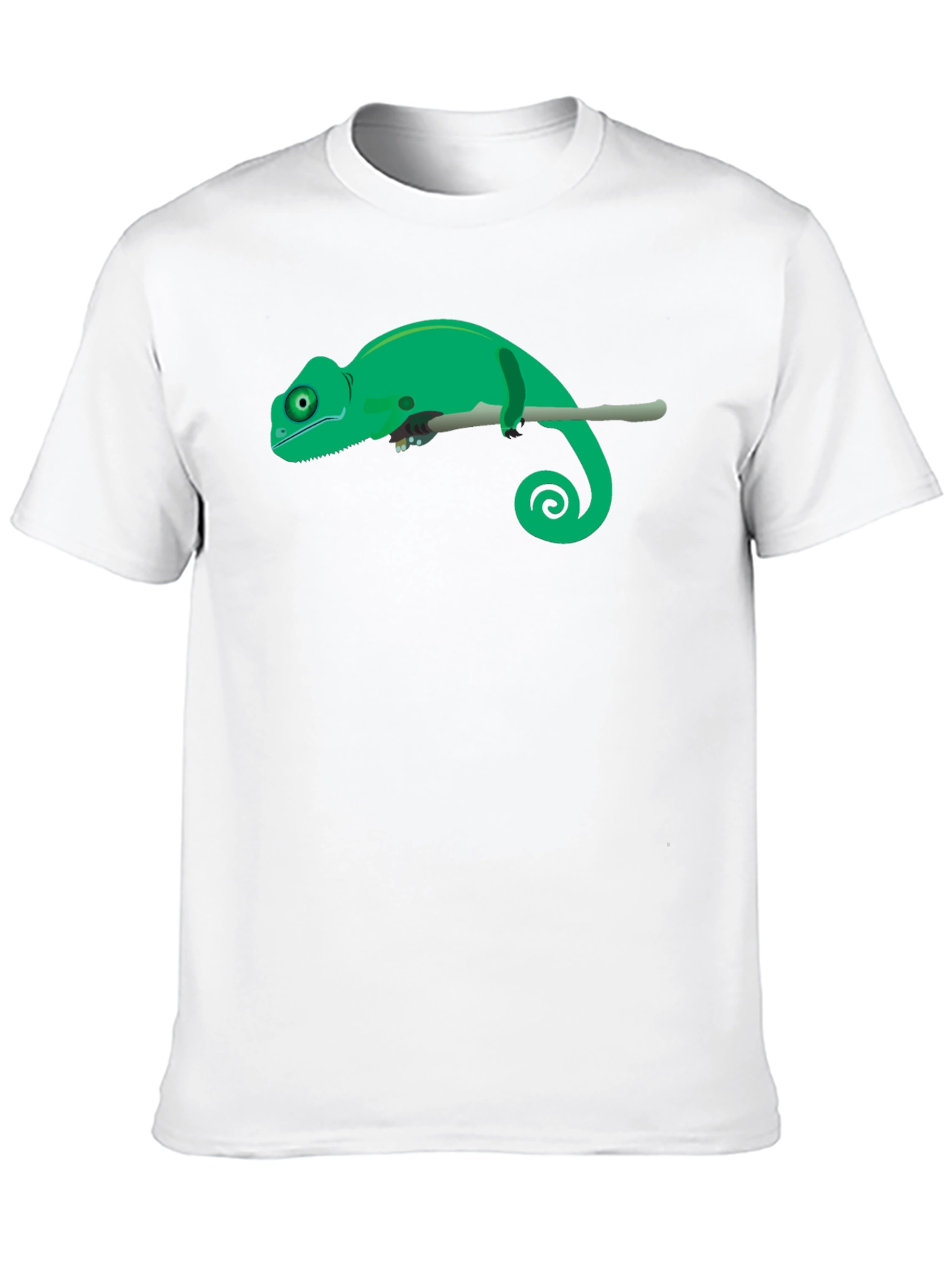 Black Chameleon Graphic Tee - Black Cotton T-Shirt view 10