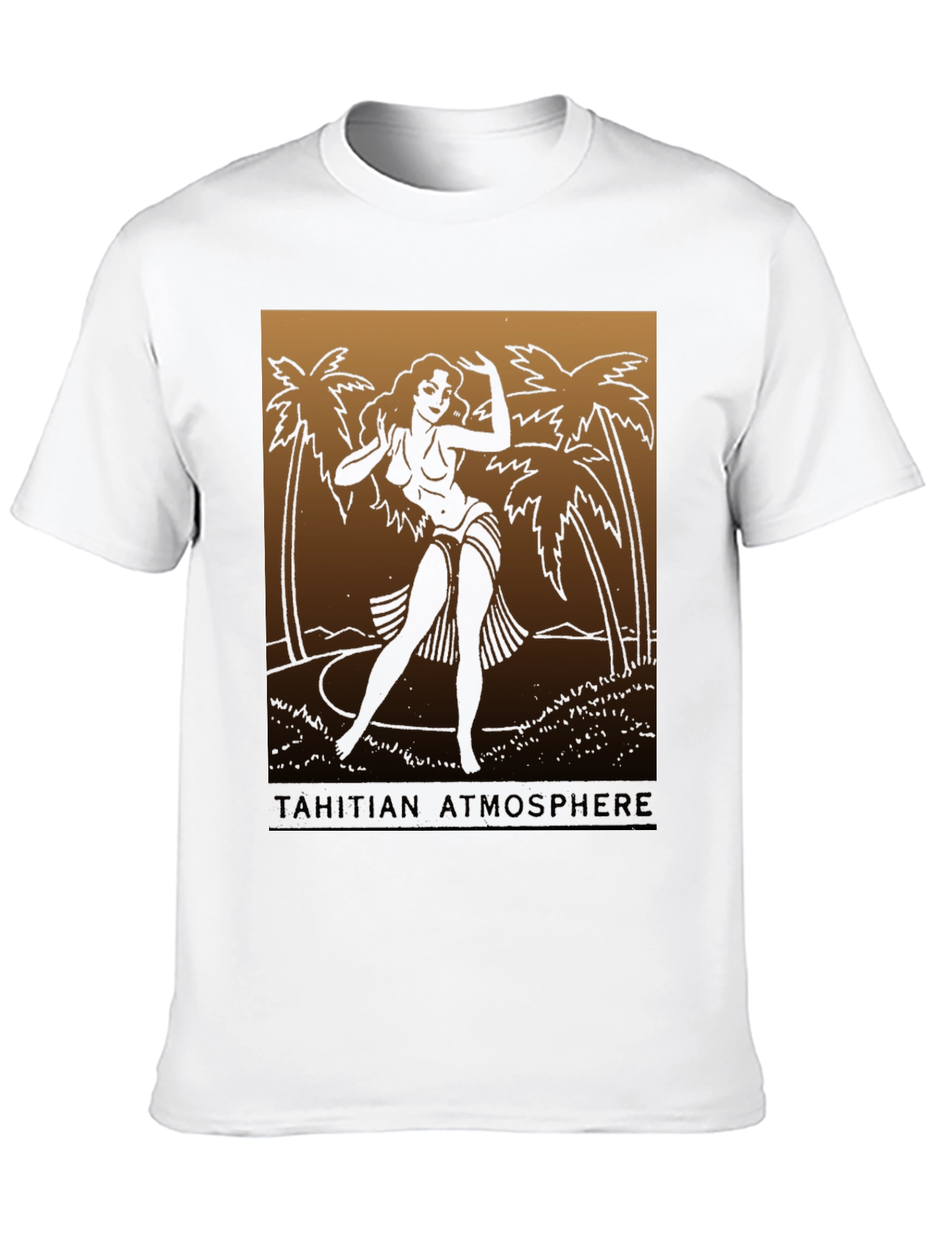 Black Tahitian Atmosphere Graphic Tee view 10