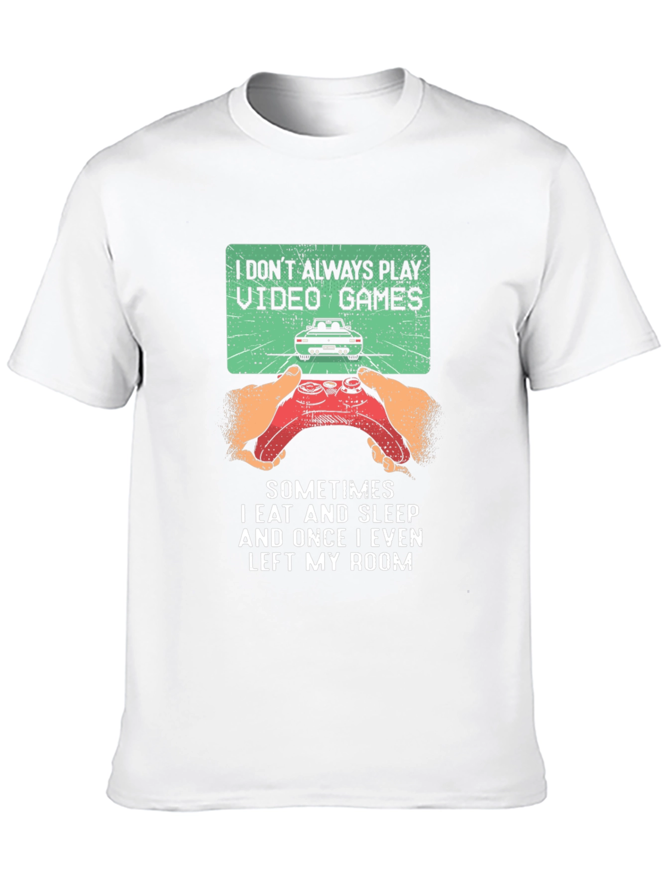 Black Gamer T-Shirt: I Don't Always Play Video Games view 10