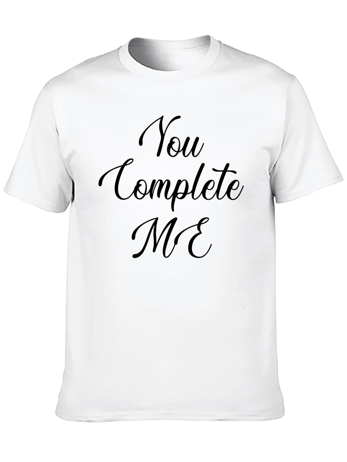 Black You Complete Me Crew Neck T-Shirt view 10