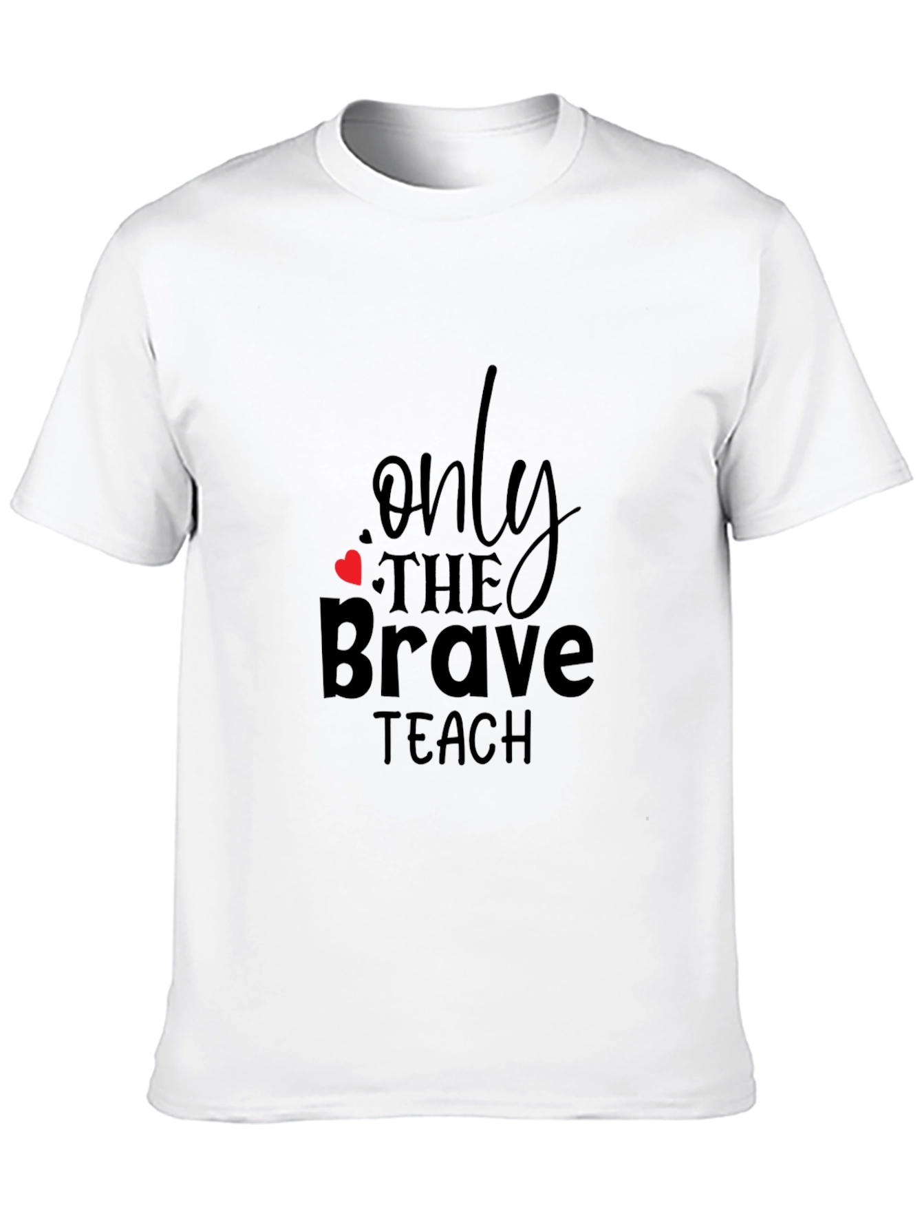 Black Only the Brave Teach Black T-Shirt view 10