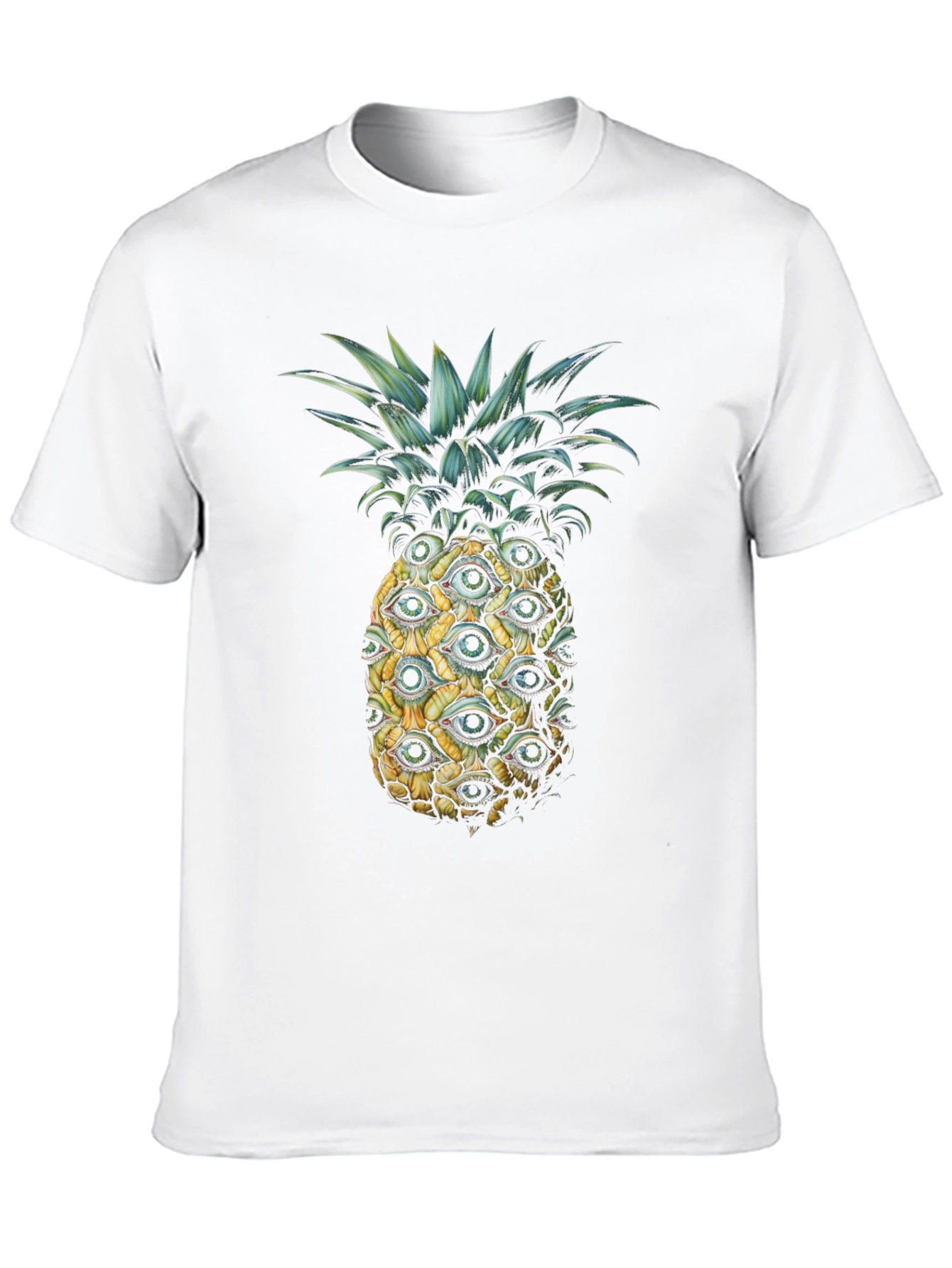 Black Eye-Catching Pineapple Graphic Tee - Unique Design view 10