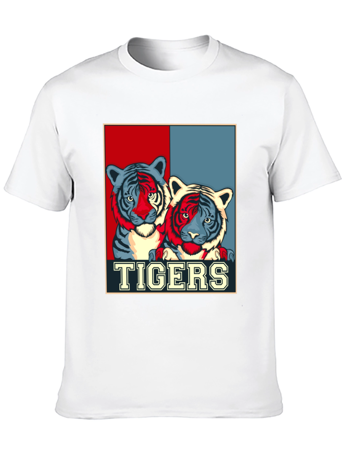 Black Tigers Graphic Print T-Shirt view 10