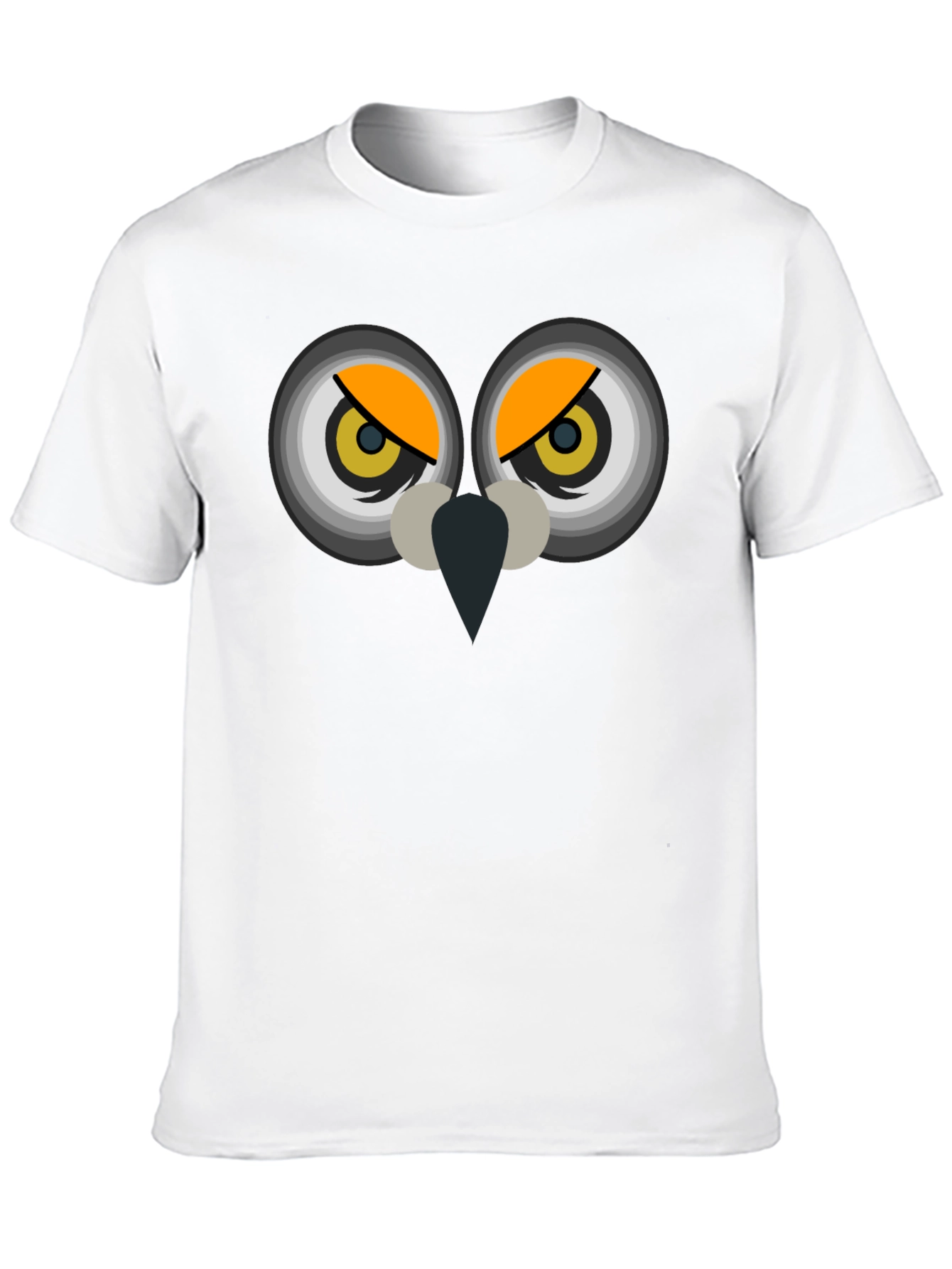 Black Owl Eyes Graphic T-Shirt - Men's Black Tee view 10
