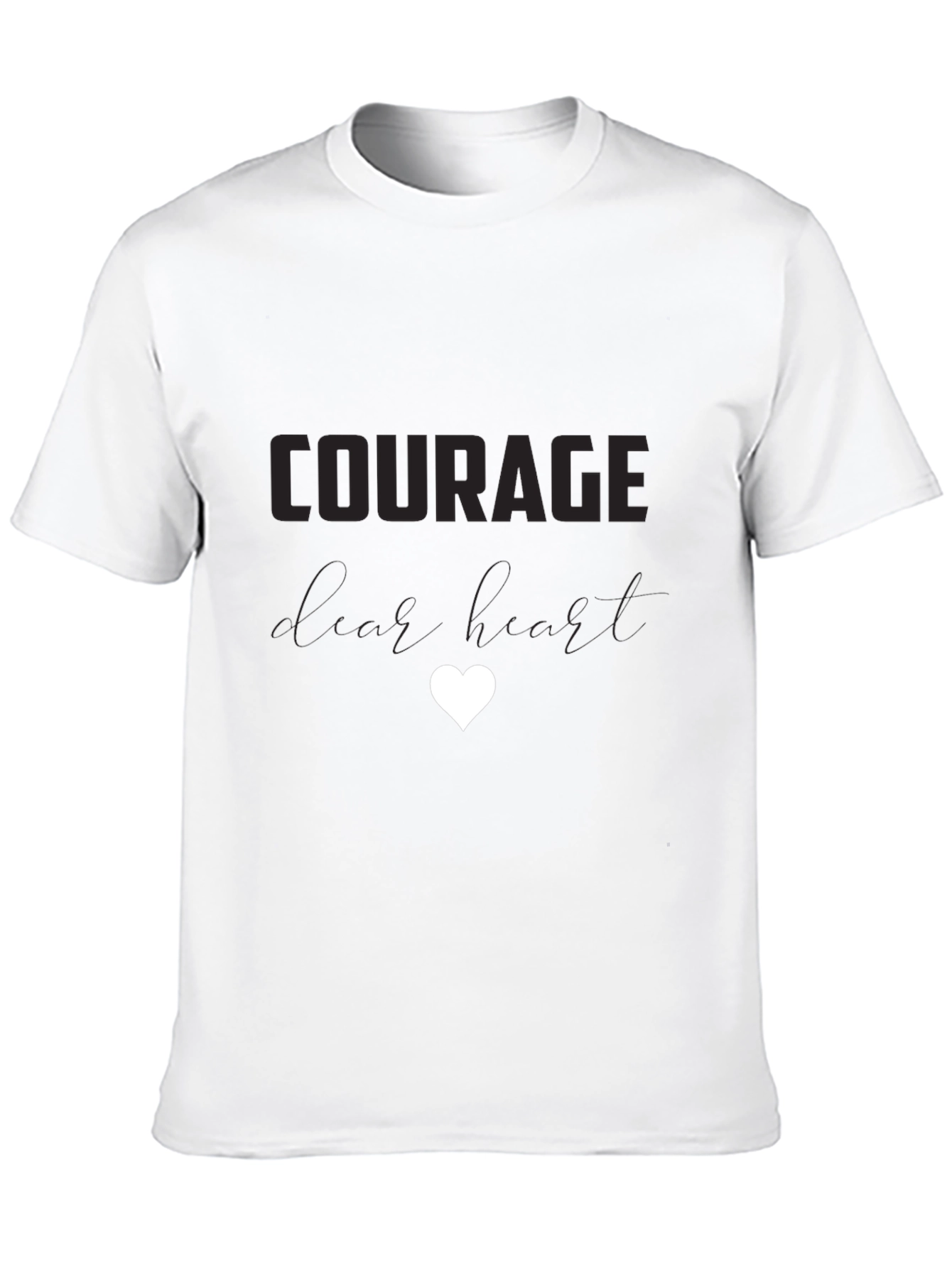 Black Courage Dear Heart T-Shirt view 10