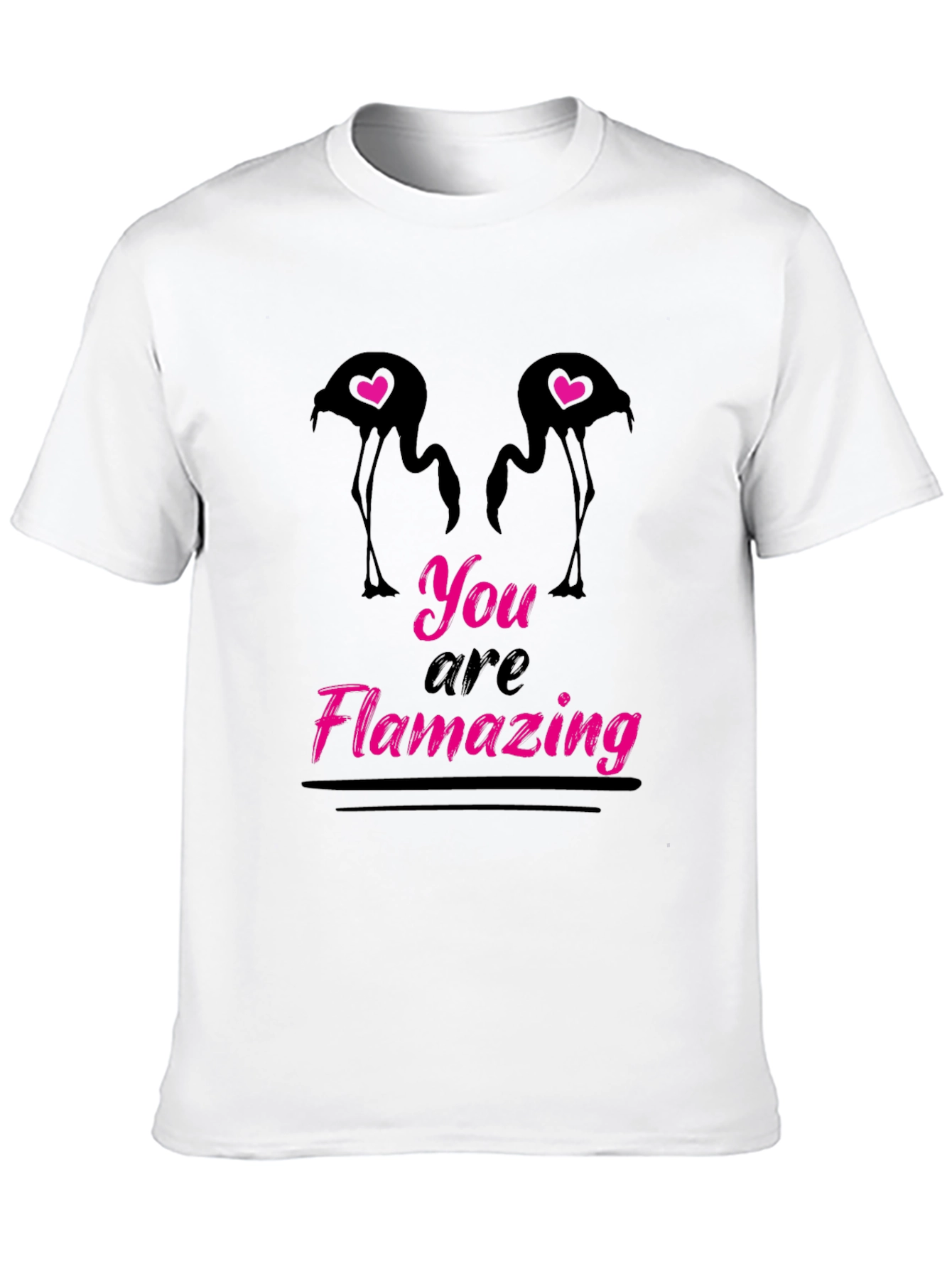 Black Flamazing Flamingo Graphic Tee - Black view 10