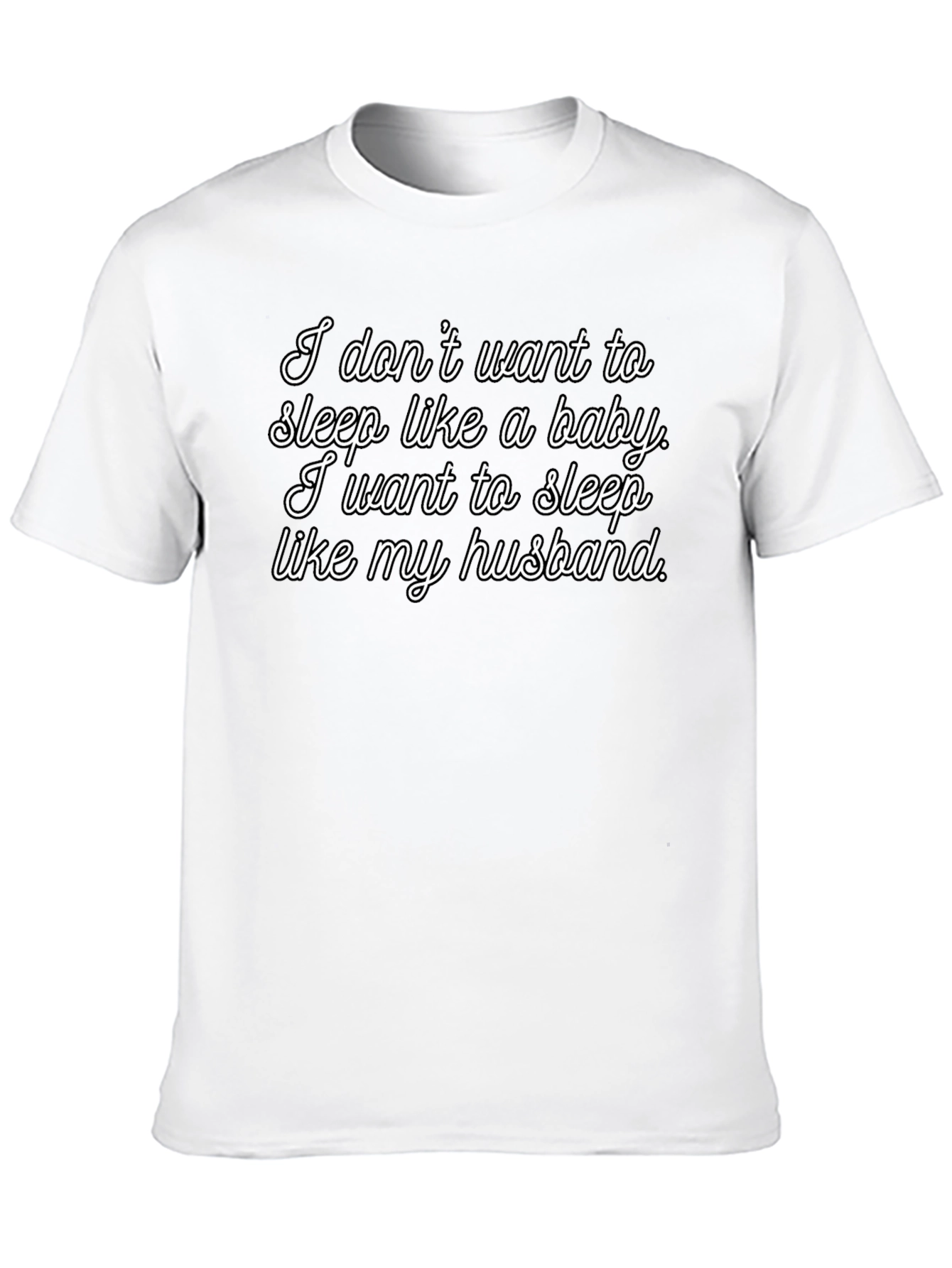 Black Husband Sleep T-Shirt view 10