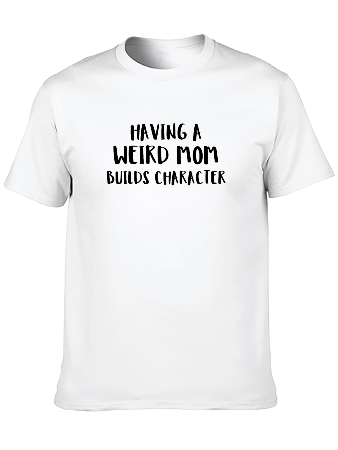 Black Weird Mom Builds Character Graphic Tee view 10