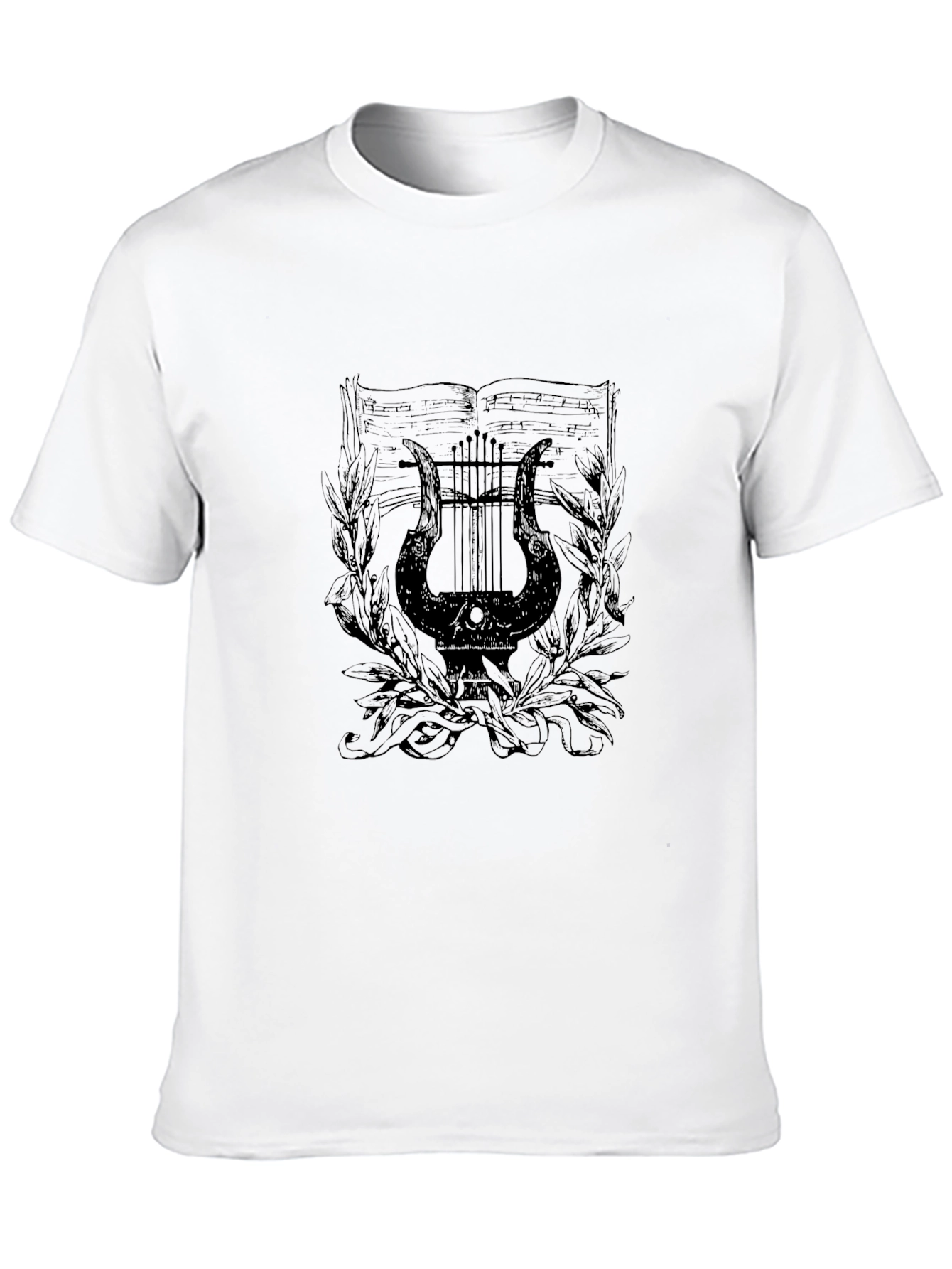 Black Lyre Graphic Black T-Shirt view 10
