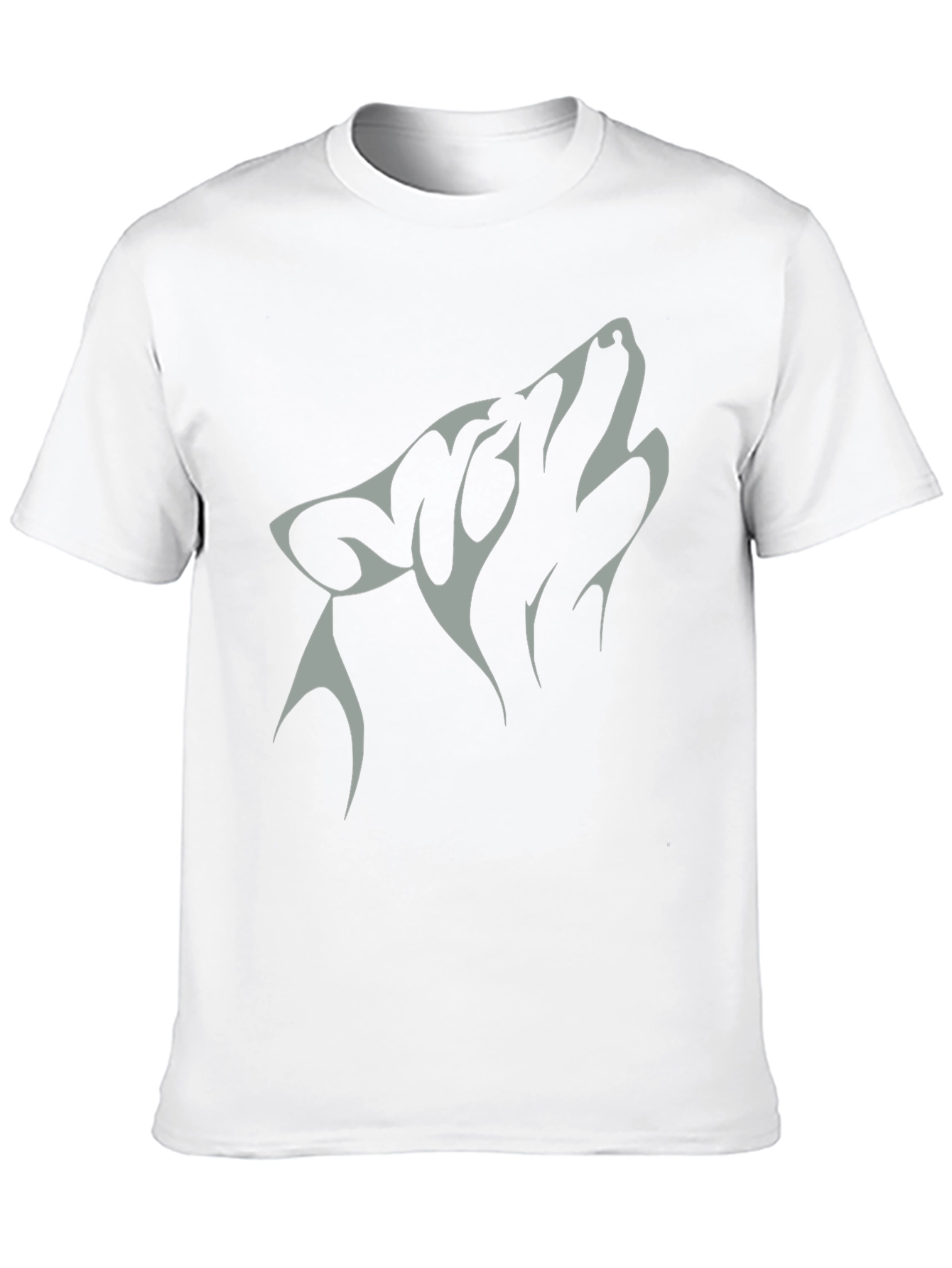 Black Wolf Graphic Tee - Black Cotton Blend view 10