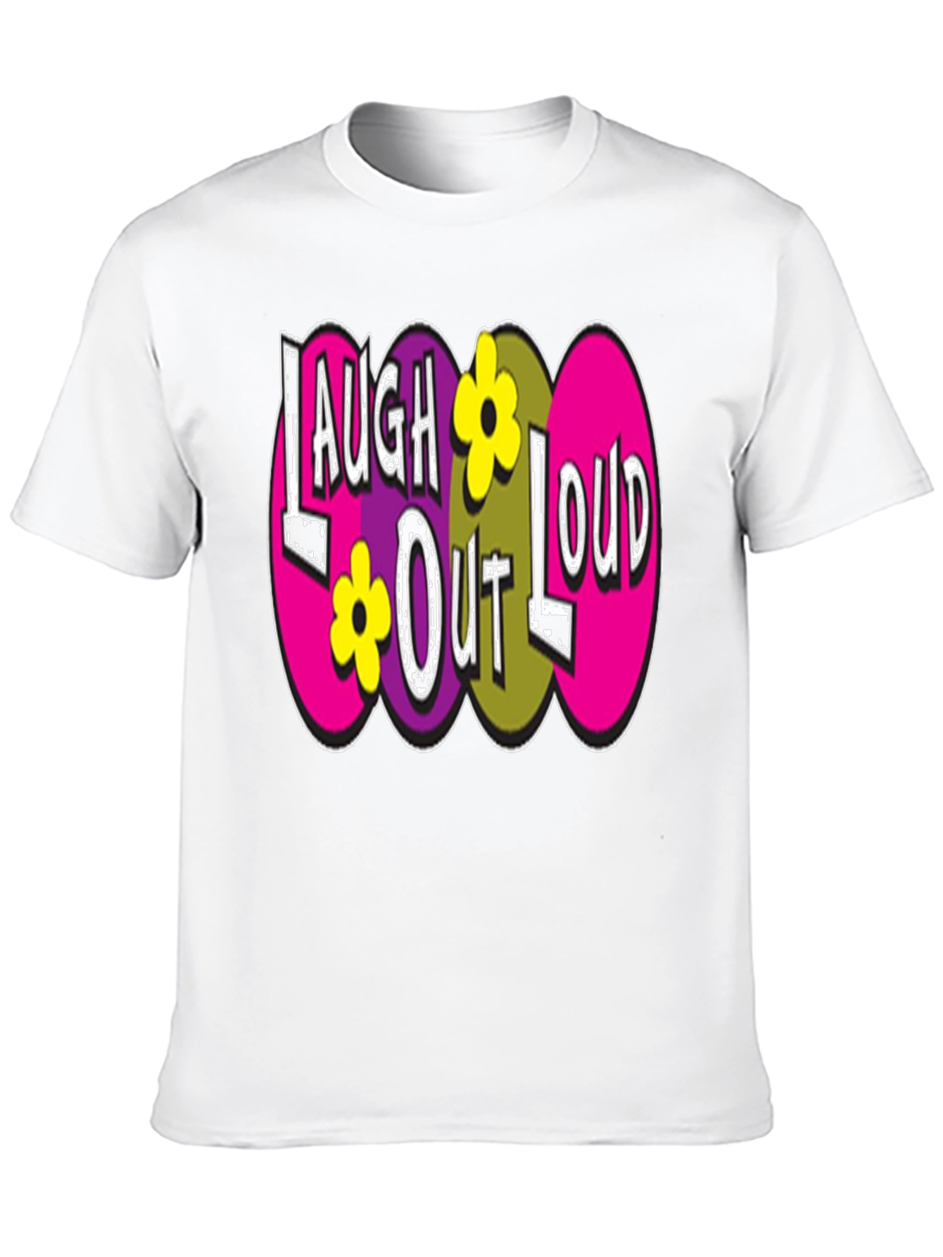 Black Laugh Out Loud Graphic Tee view 10