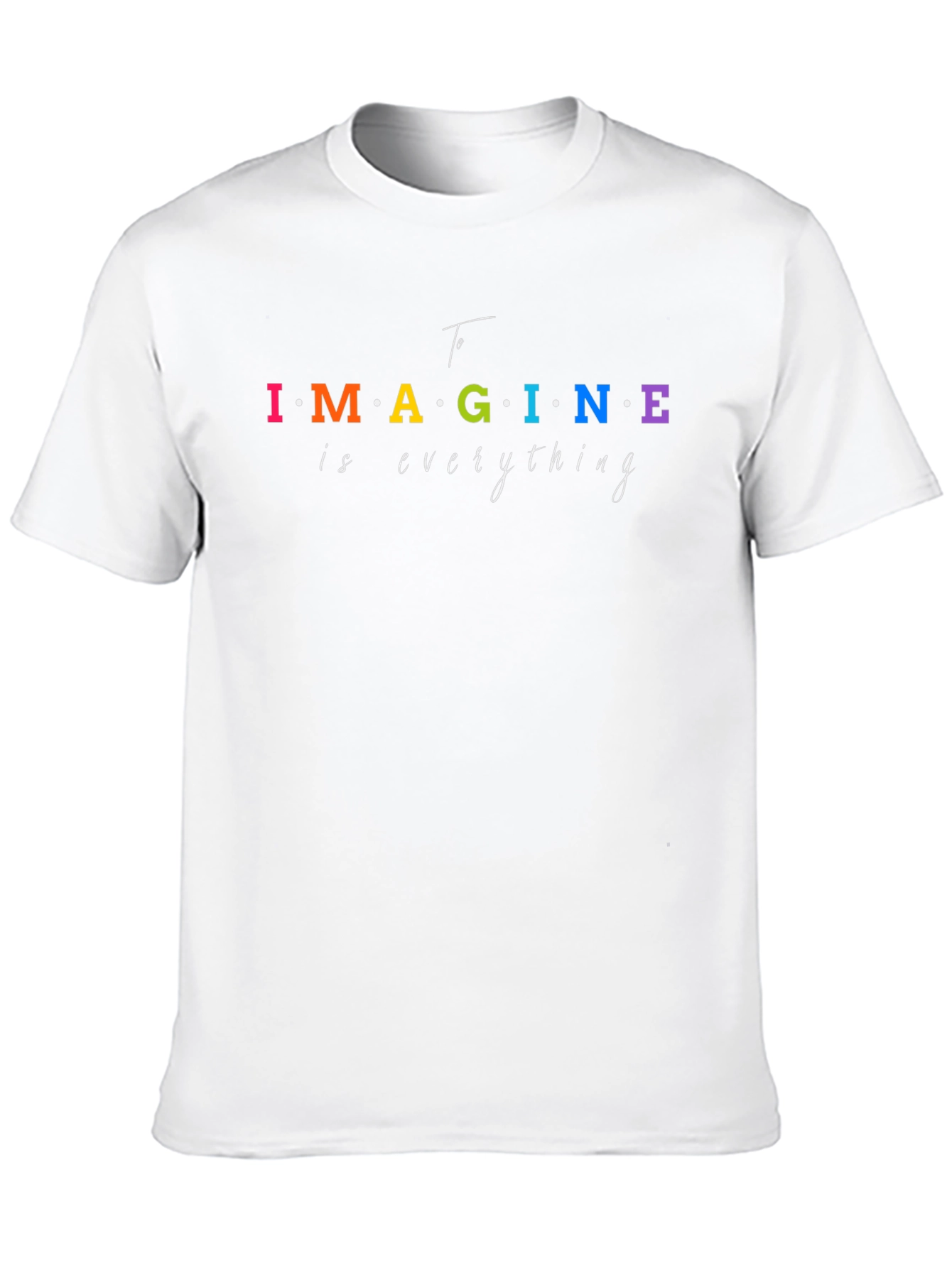 Black Imagine Everything Graphic Tee - Black Cotton T-Shirt view 10