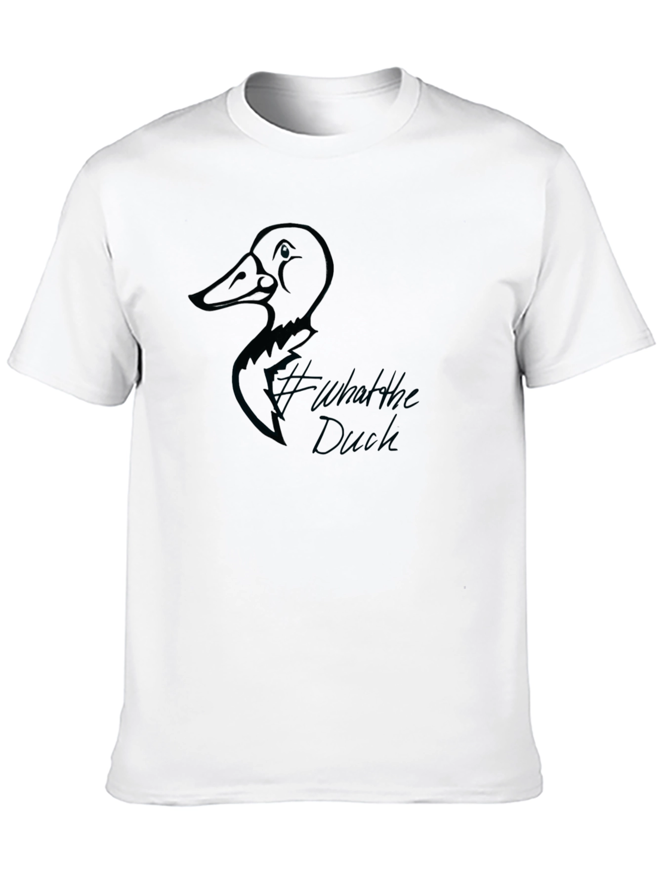 Black What the Duck Black T-Shirt view 10