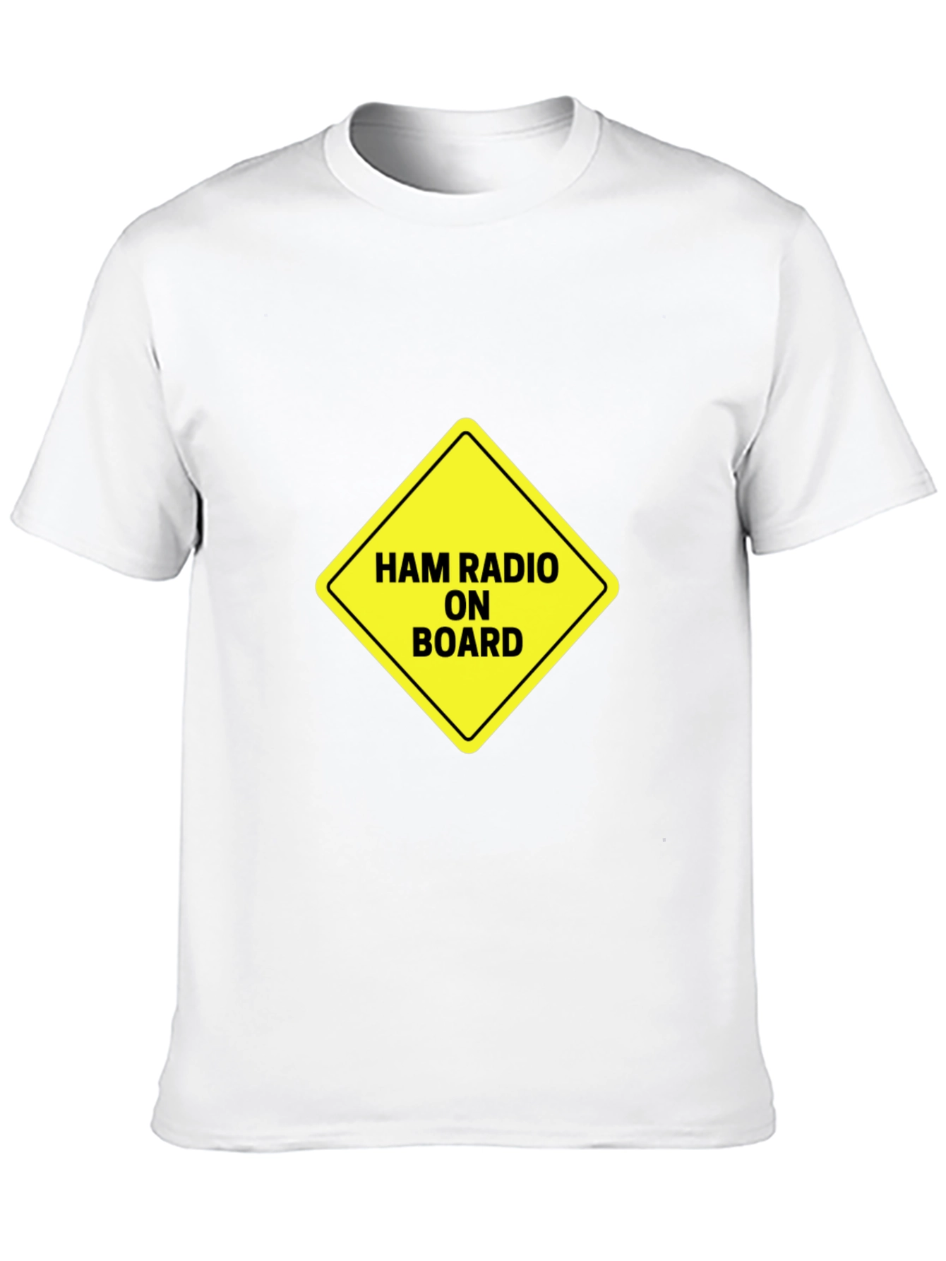 Black Ham Radio On Board T-Shirt view 10