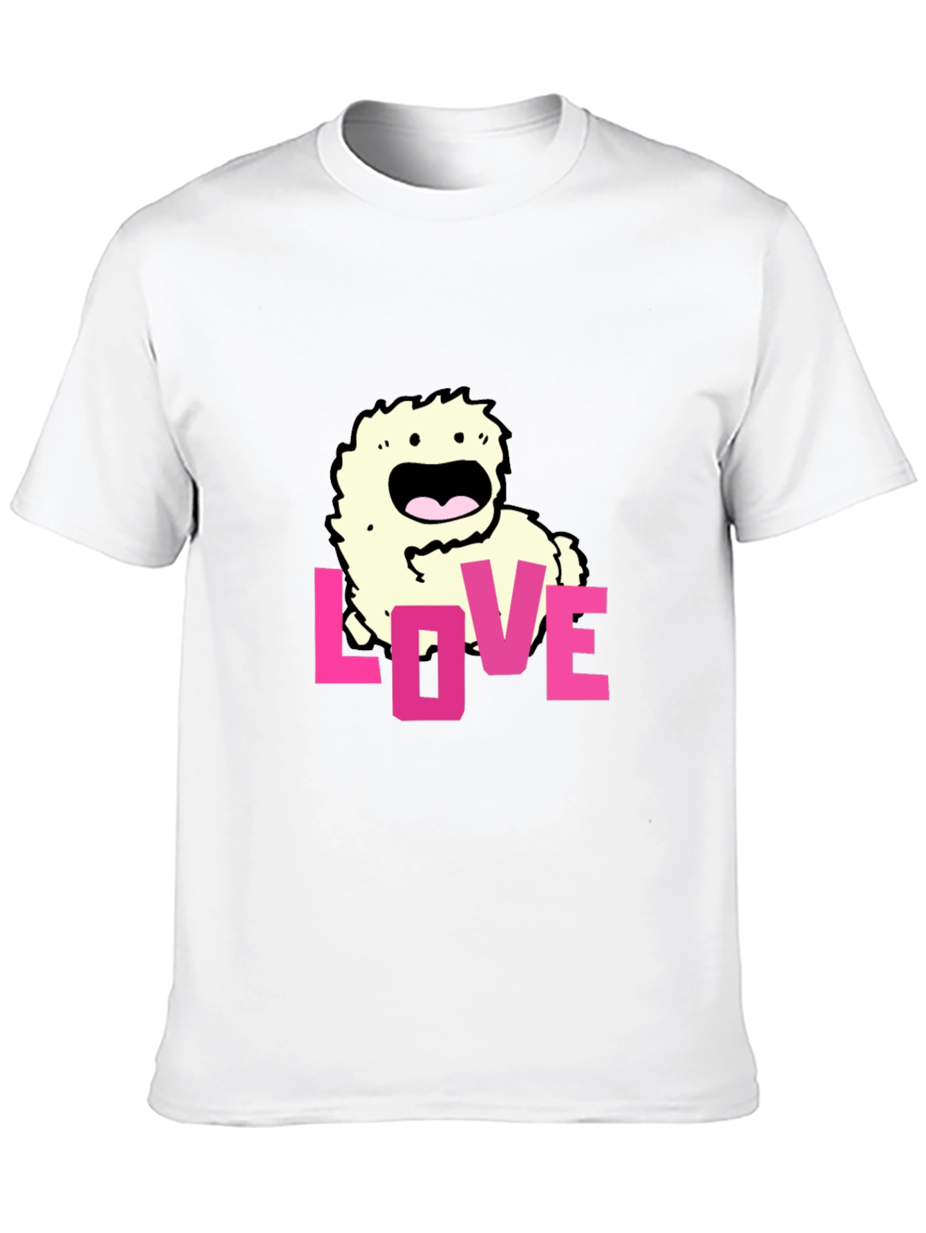 Black Love Monster Graphic Black T-Shirt view 10