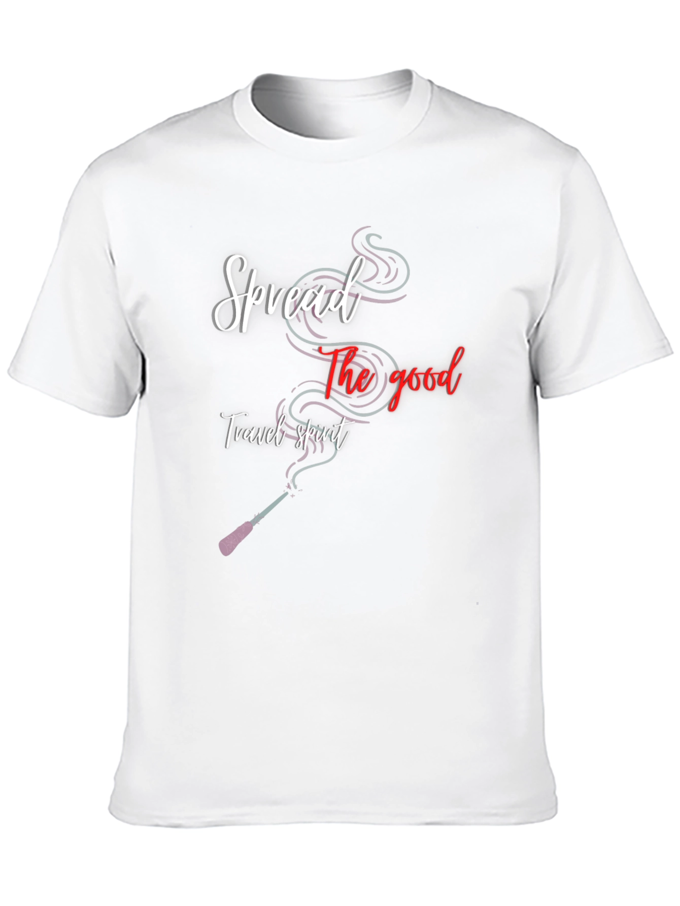 Black Spread the Good Travel Spirit Black T-Shirt view 10