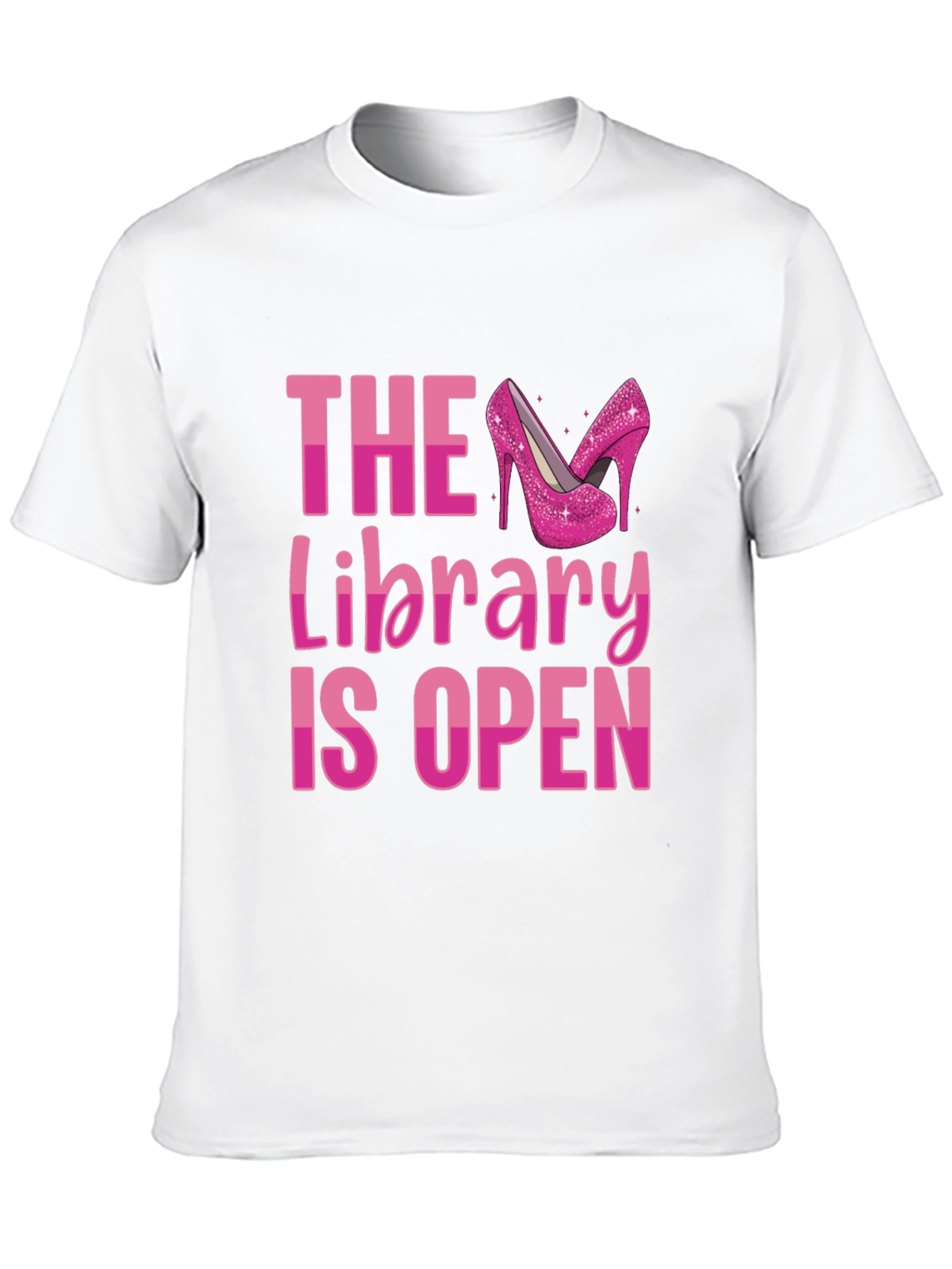 Black The Library is Open Drag Queen T-Shirt view 10
