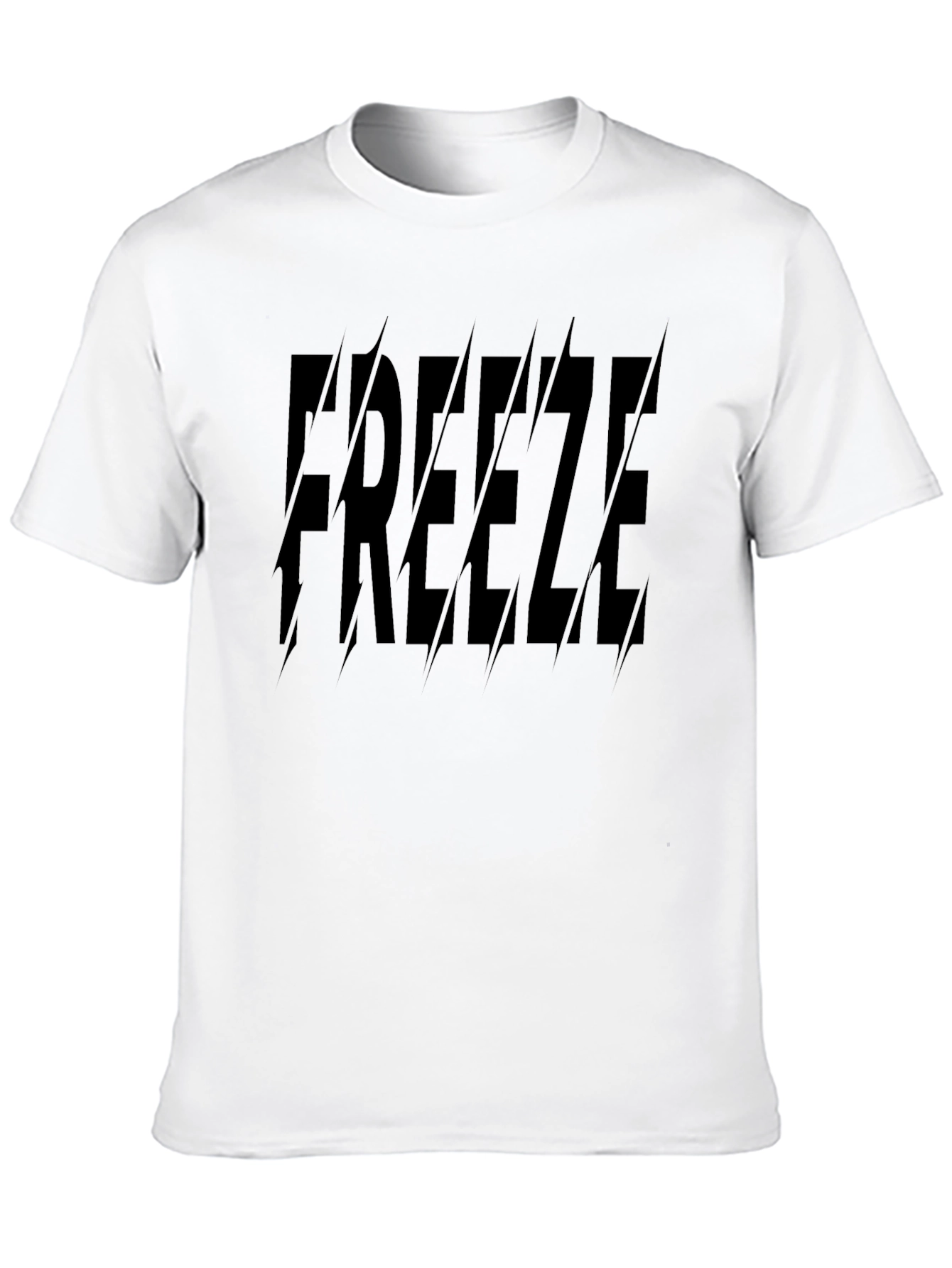Black Freeze Graphic Print T-Shirt - Stylish Black Tee view 10