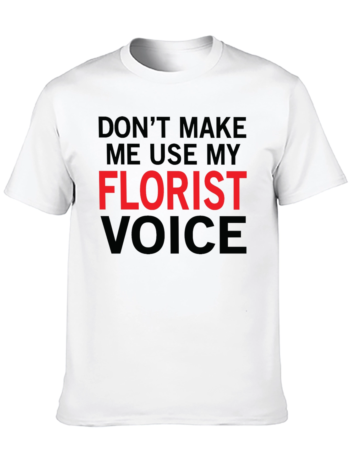 Black Florist Voice Novelty Graphic T-Shirt view 10
