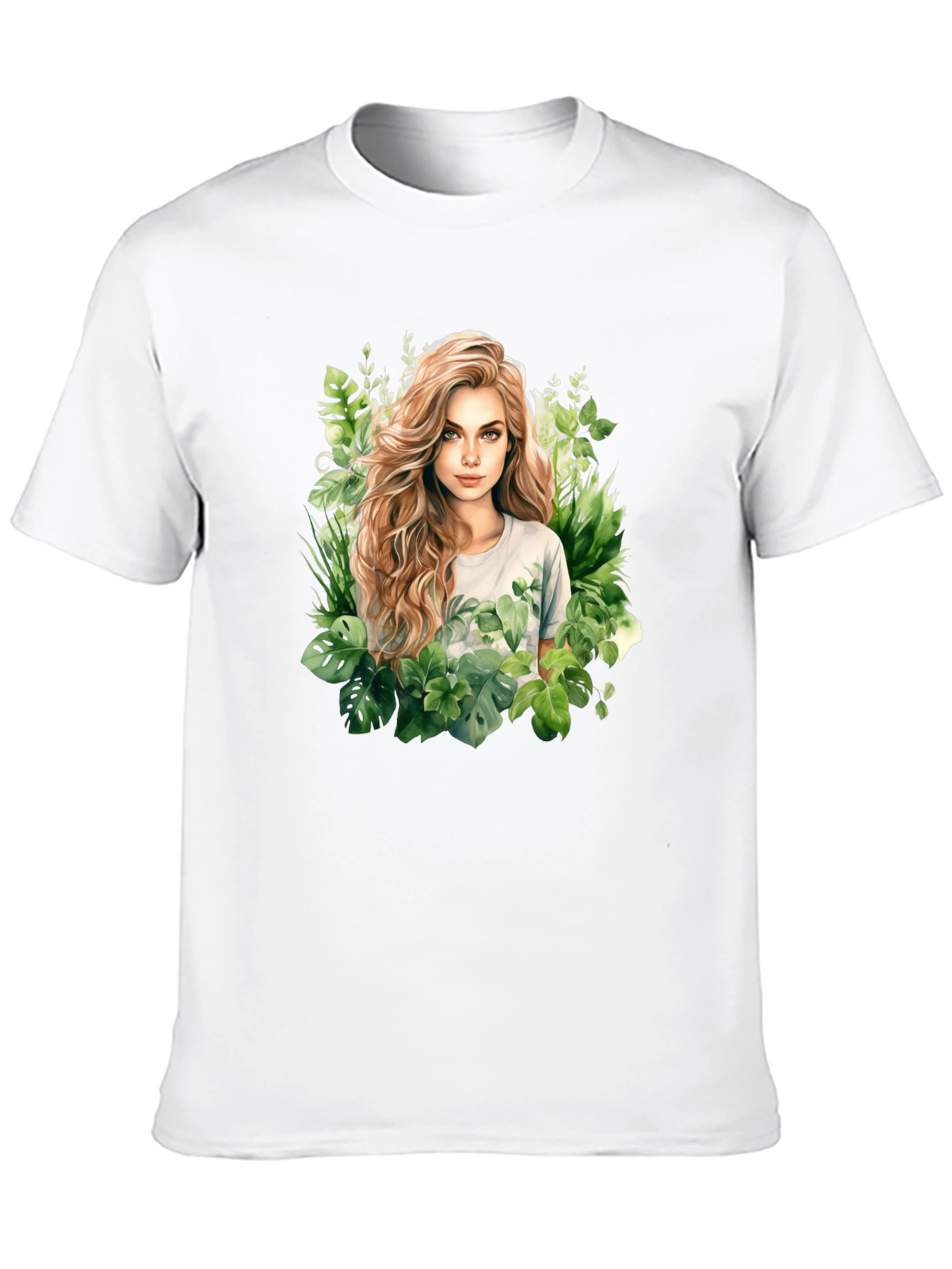 Black Nature Girl Graphic T-Shirt - Black view 10