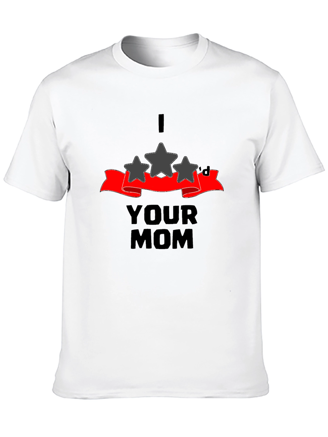 Black I Three Star'd Your Mom Graphic T-Shirt view 10