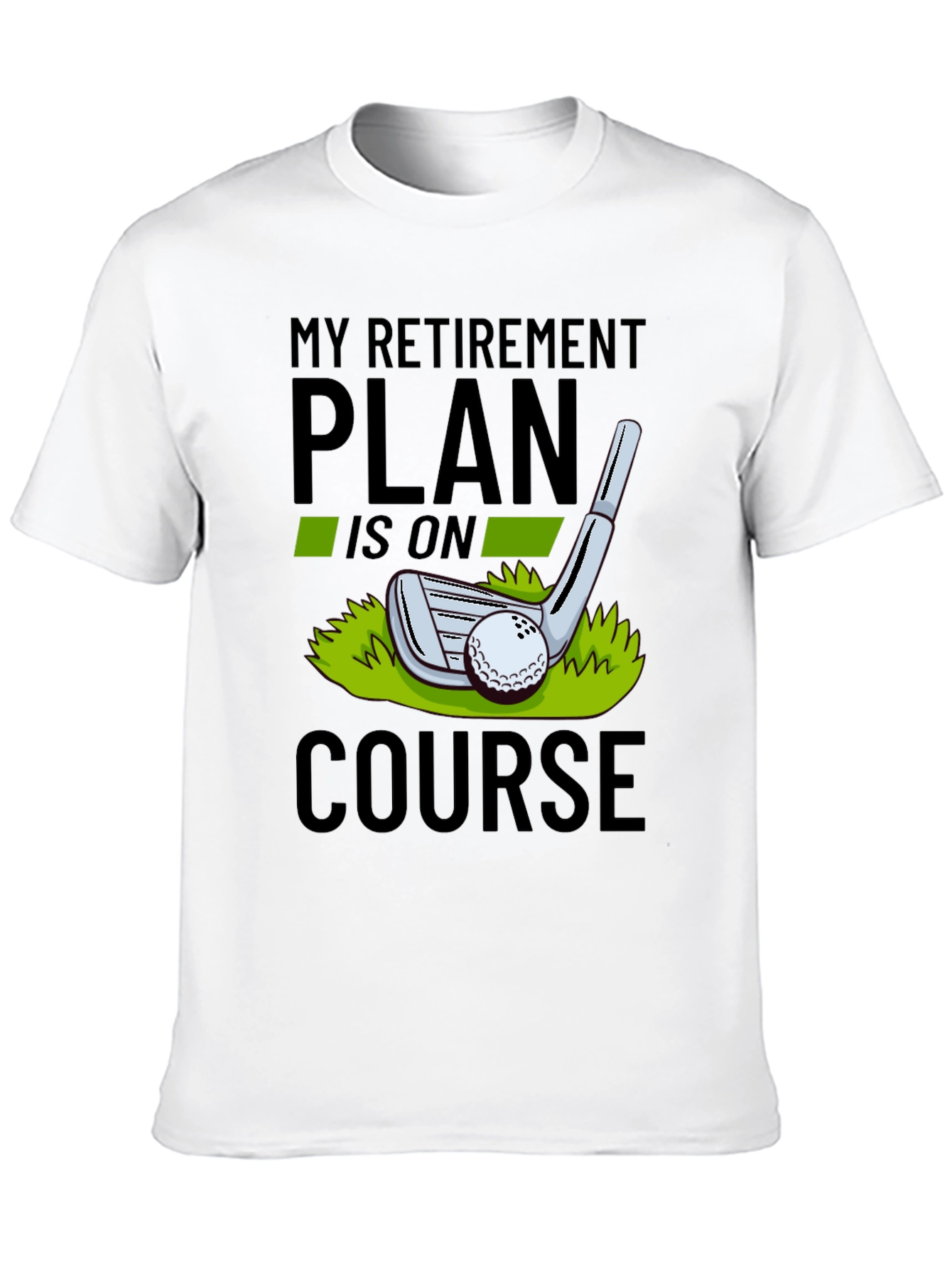 Black Golf Retirement Plan T-Shirt view 10
