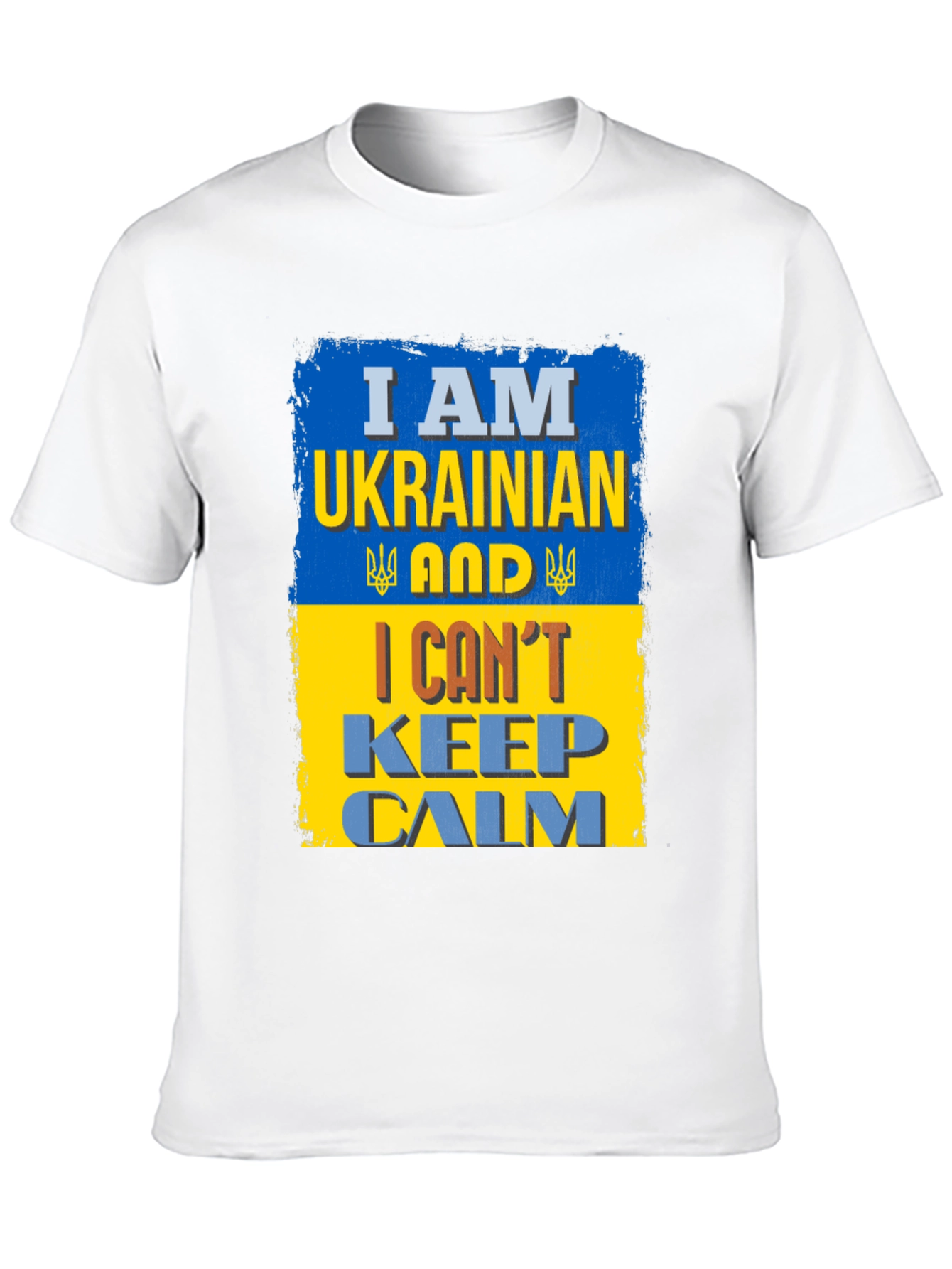 Black I Am Ukrainian And I Can't Keep Calm T-Shirt view 10