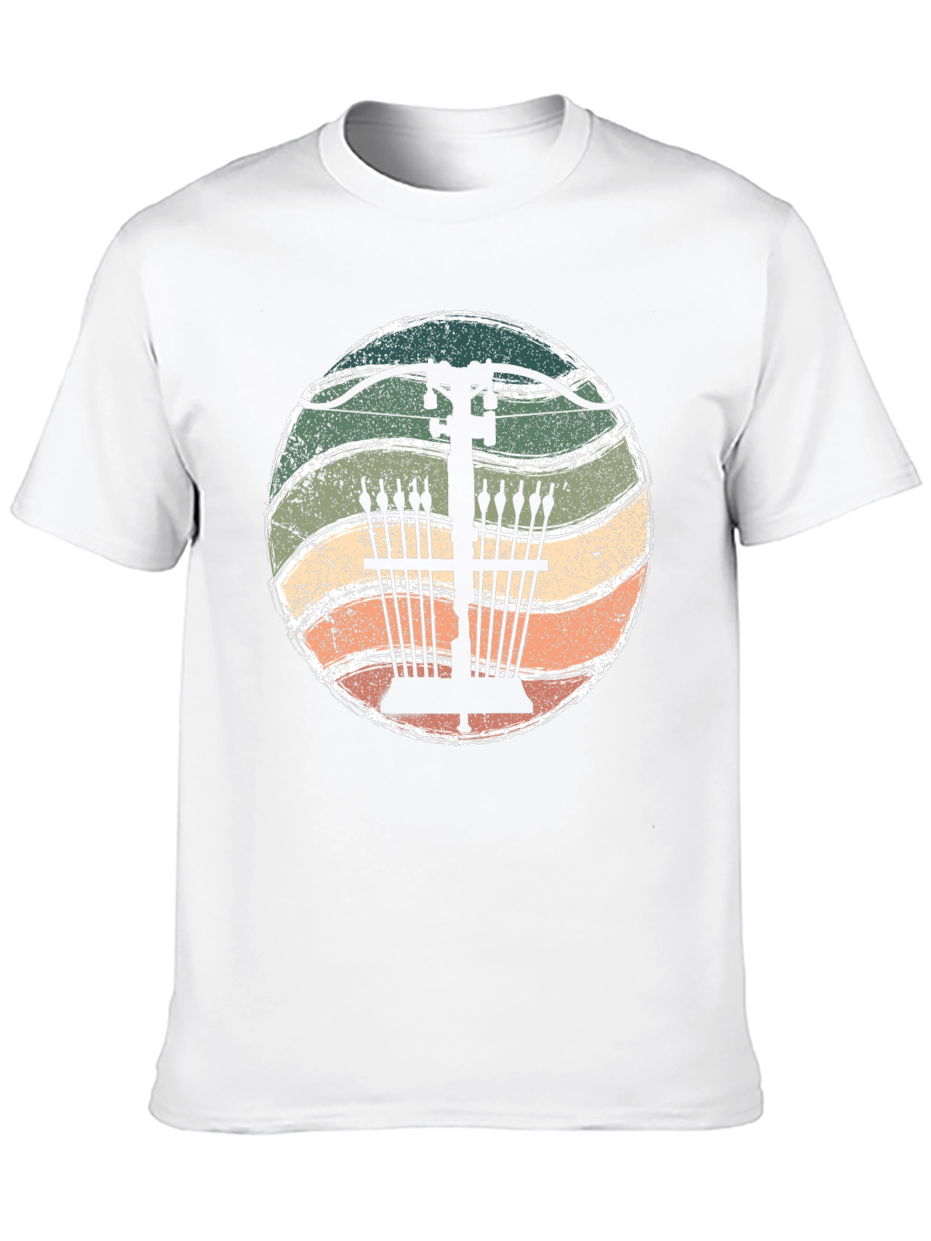 Black Vintage Archery Bow Arrows T-Shirt view 10