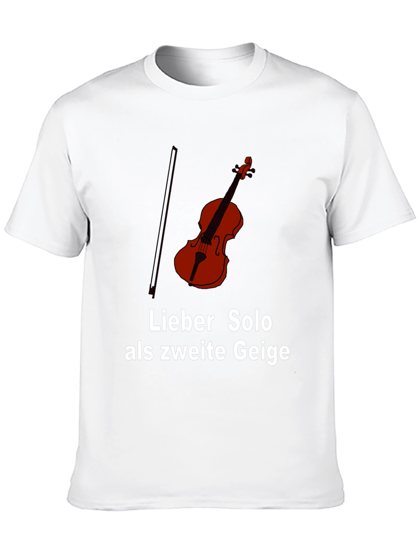 Black Solo Violinist T-Shirt - Lieber Solo als zweite Geige view 10