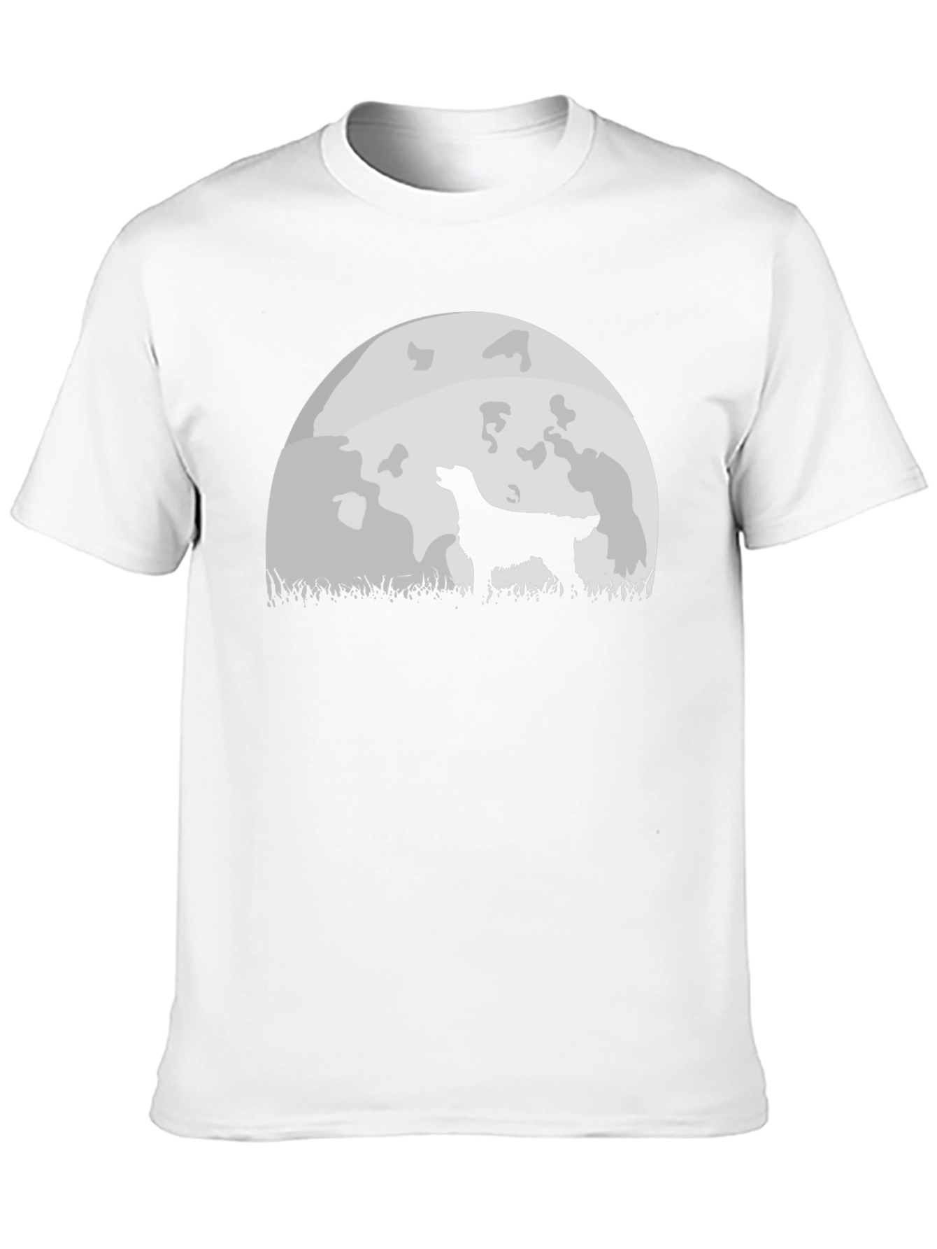 Black Dog Howling at Moon Graphic Tee - Black view 10