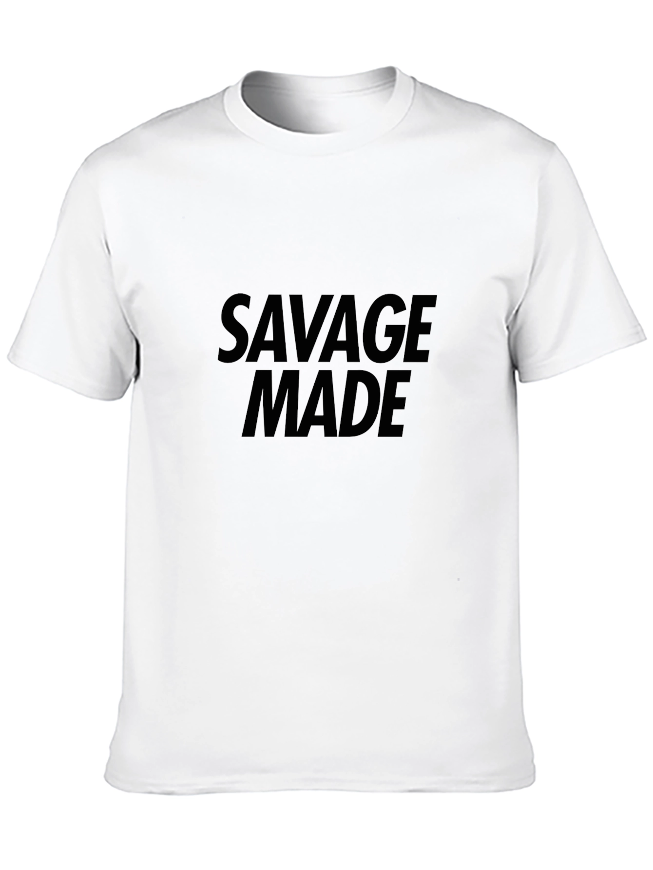 Black Savage Made Graphic Tee - Black Casual T-Shirt view 10