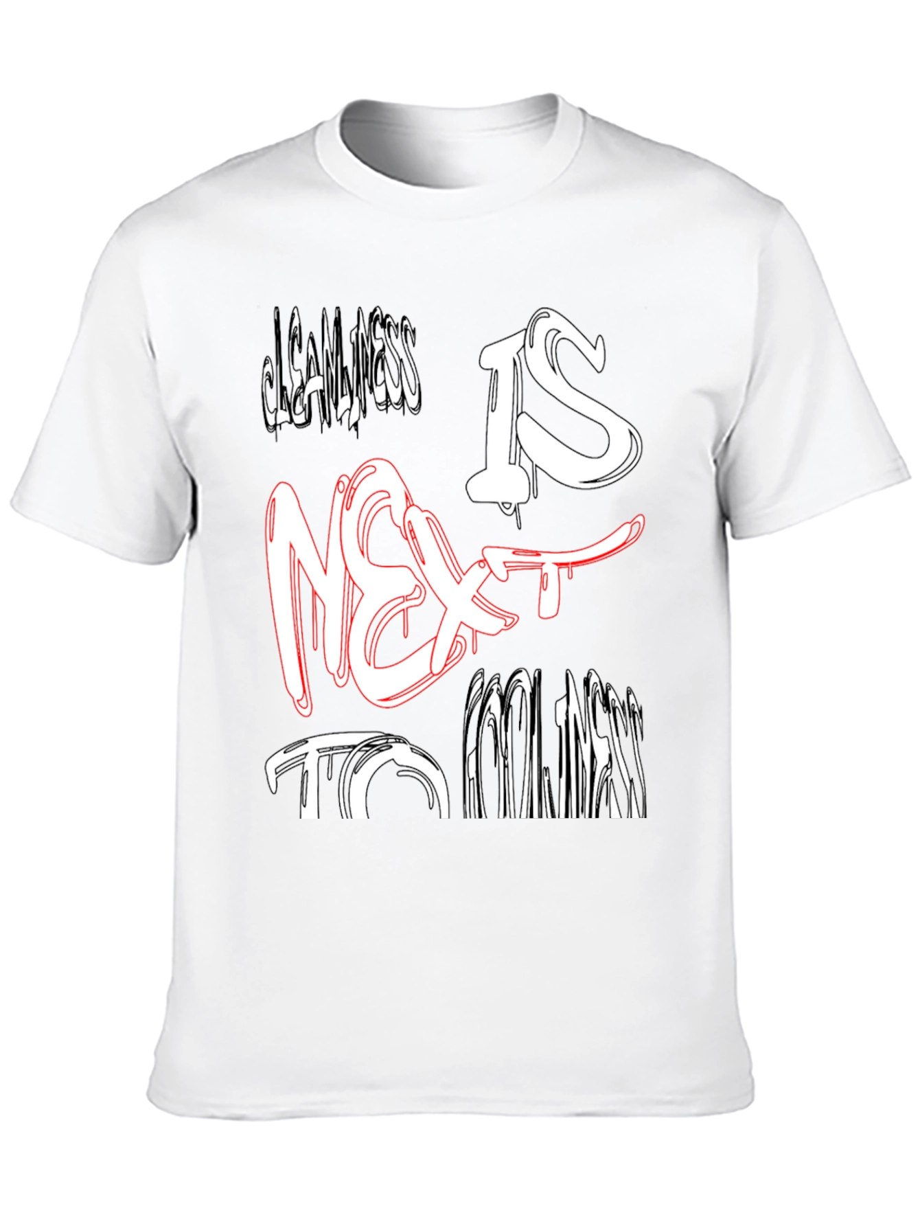 Black Cleanliness is Next to Foolishness Black Tee view 10