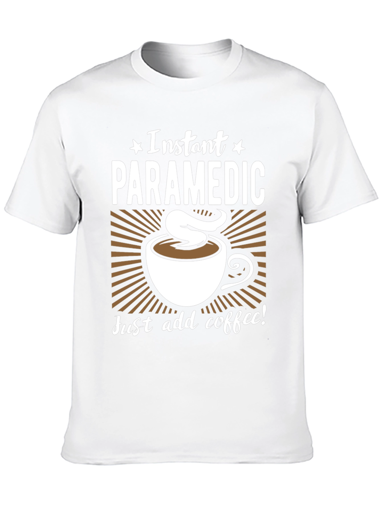 Black Instant Paramedic Coffee Graphic T-Shirt view 10