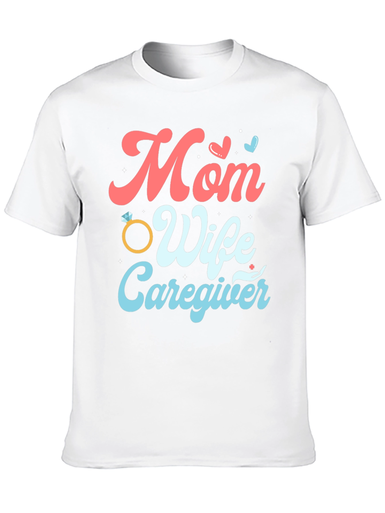 Black Mom Wife Caregiver Graphic Tee view 10