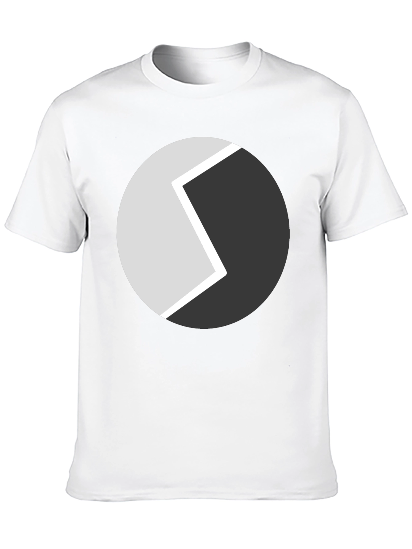 Abstract Circle Graphic Tee - Modern Black T-Shirt - 10