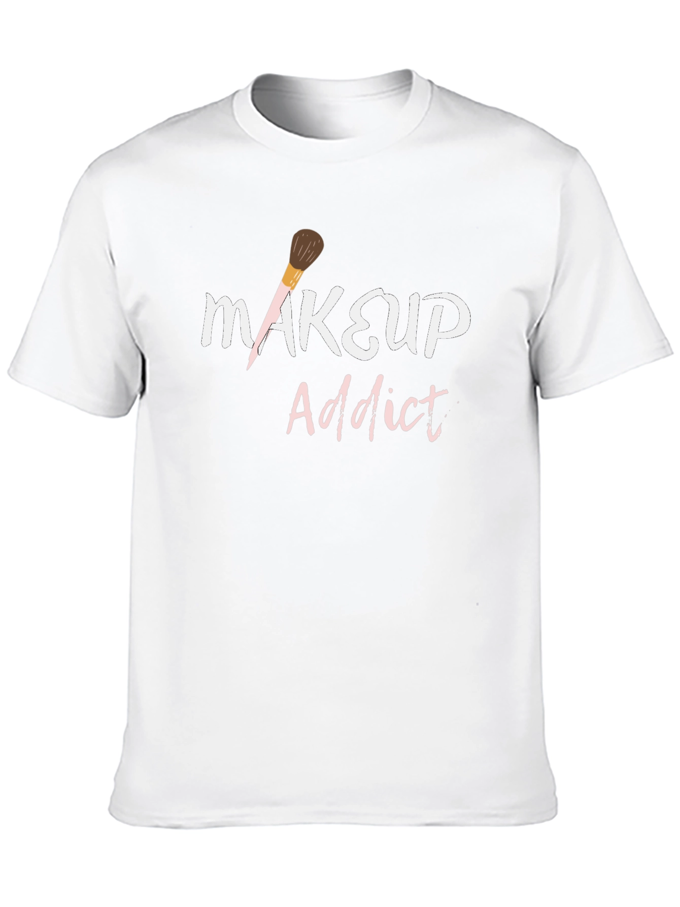 Black Makeup Addict Graphic T-Shirt view 10