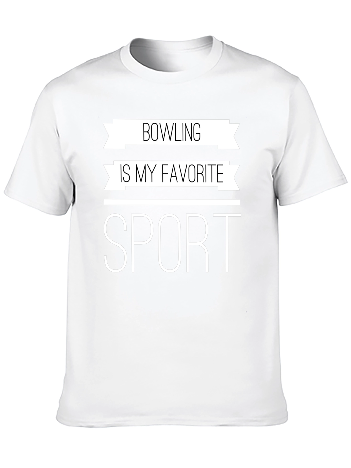 Black Bowling Is My Favorite Sport Graphic Tee view 10