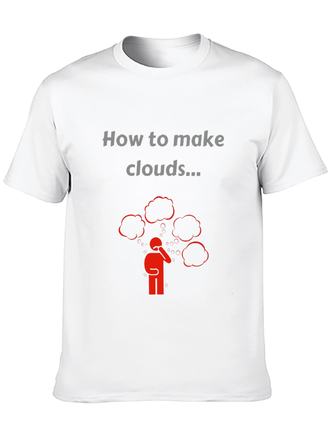 Black How to Make Clouds Graphic T-Shirt view 10
