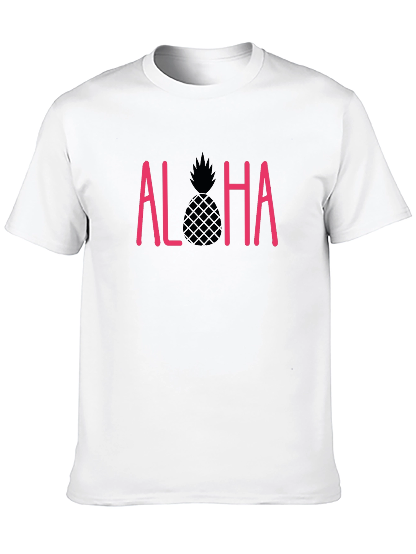 Aloha Pineapple Graphic T-Shirt - Black - 10