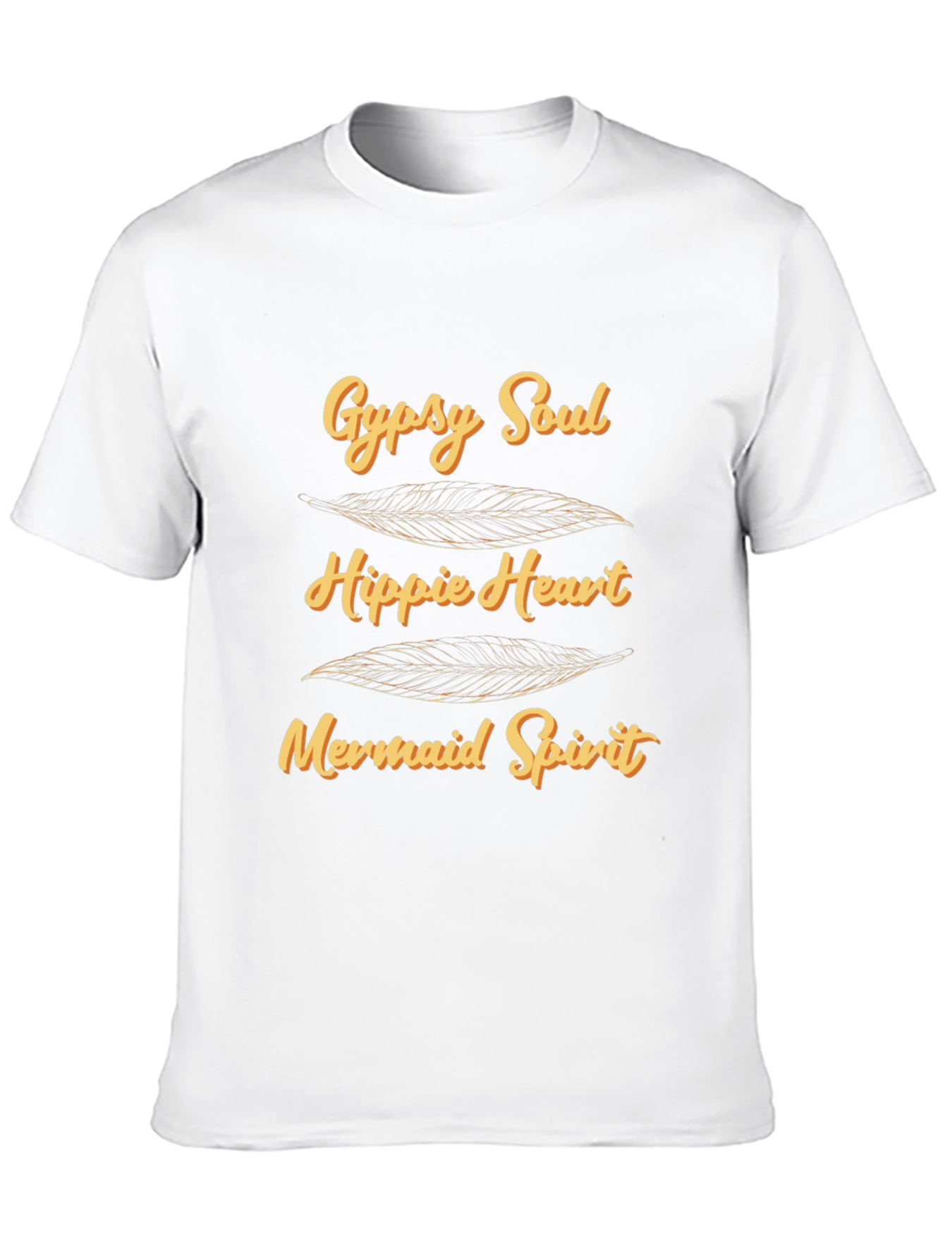 Black Gypsy Soul Hippie Heart Mermaid Spirit Graphic T-Shirt view 10