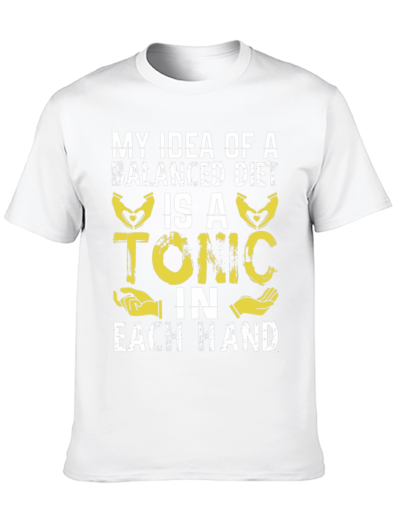 Black Balanced Diet Tonic T-Shirt - Funny Graphic Tee view 10