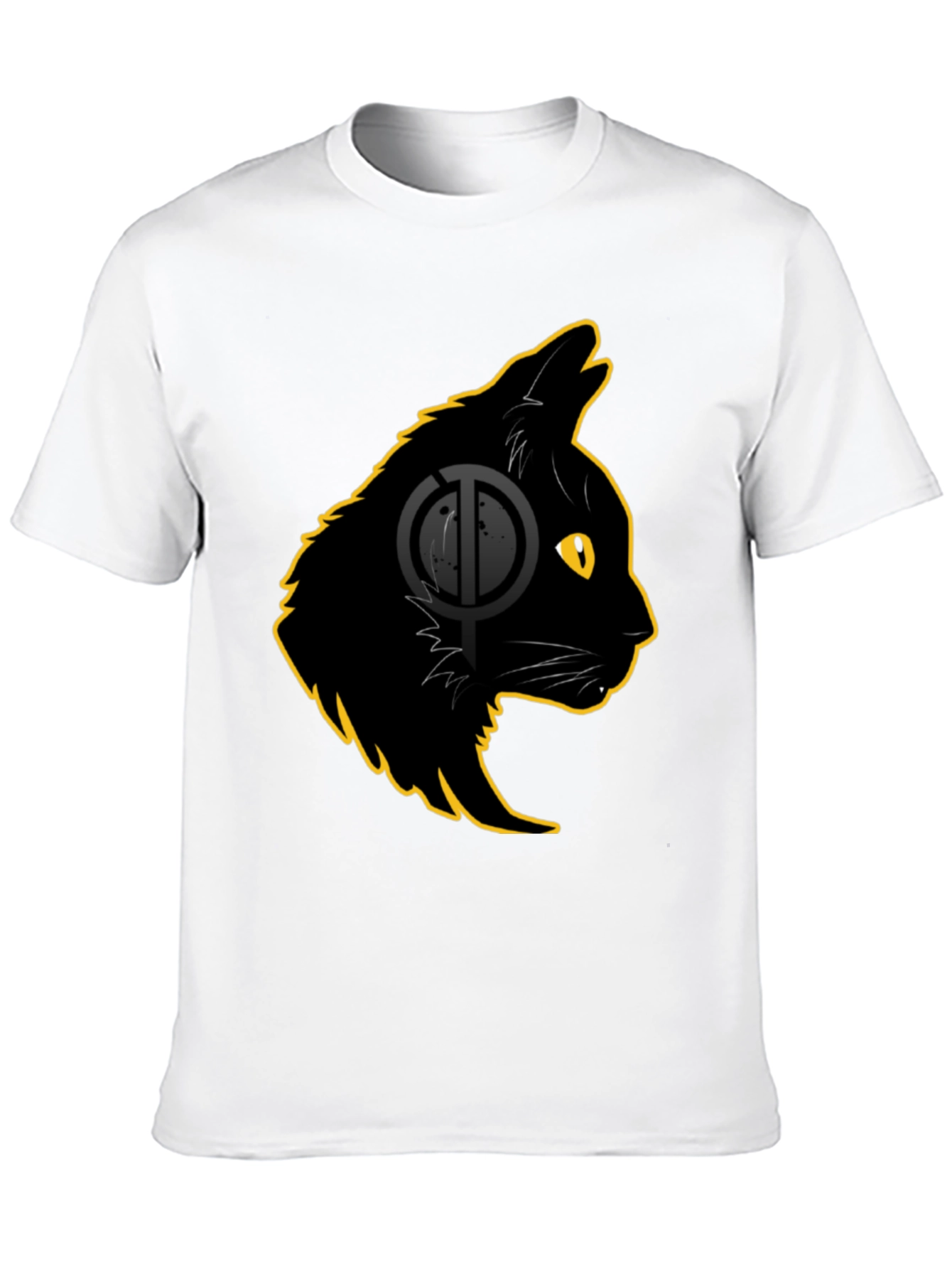 Black Black Cat Graphic T-Shirt - Stylish Cat Lover Tee view 10