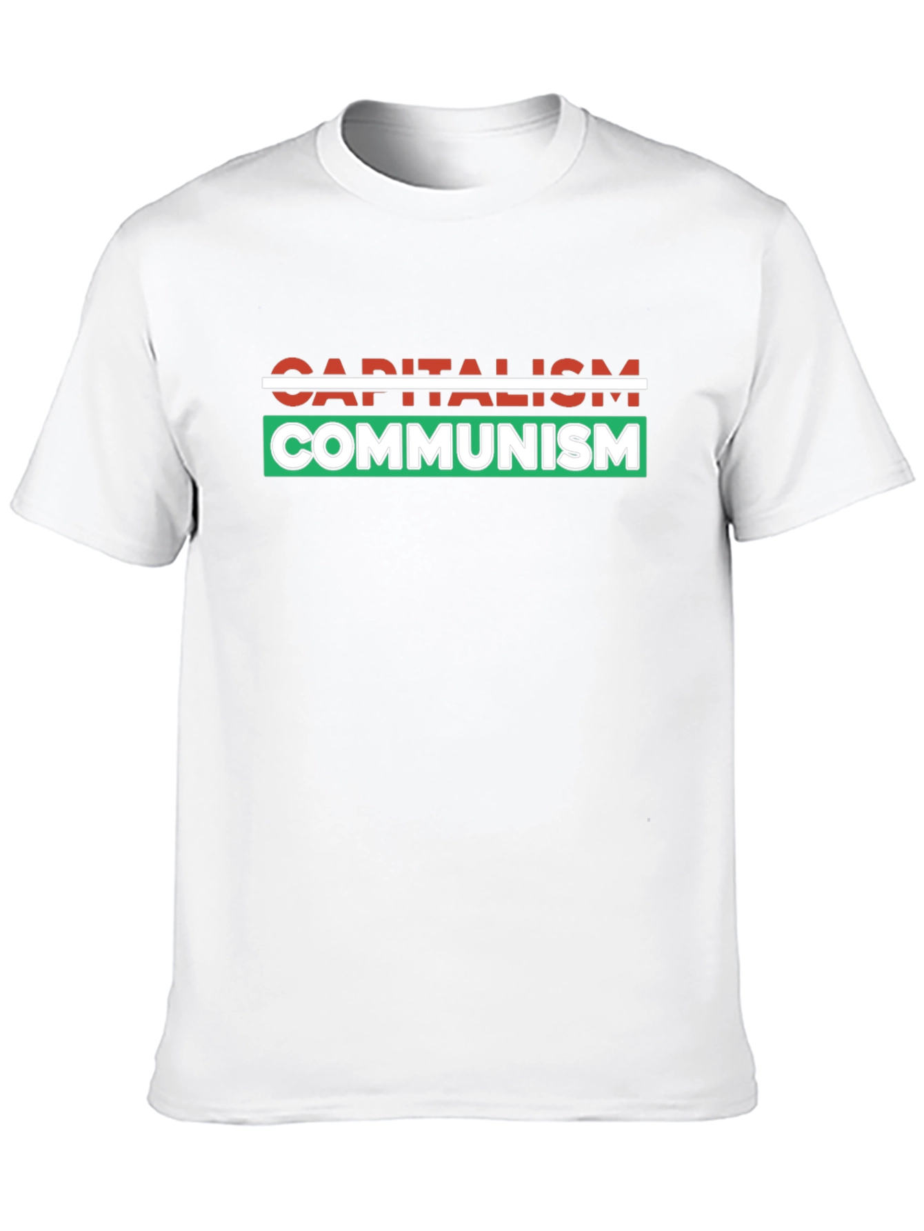 Black Capitalism vs Communism Graphic Tee view 10