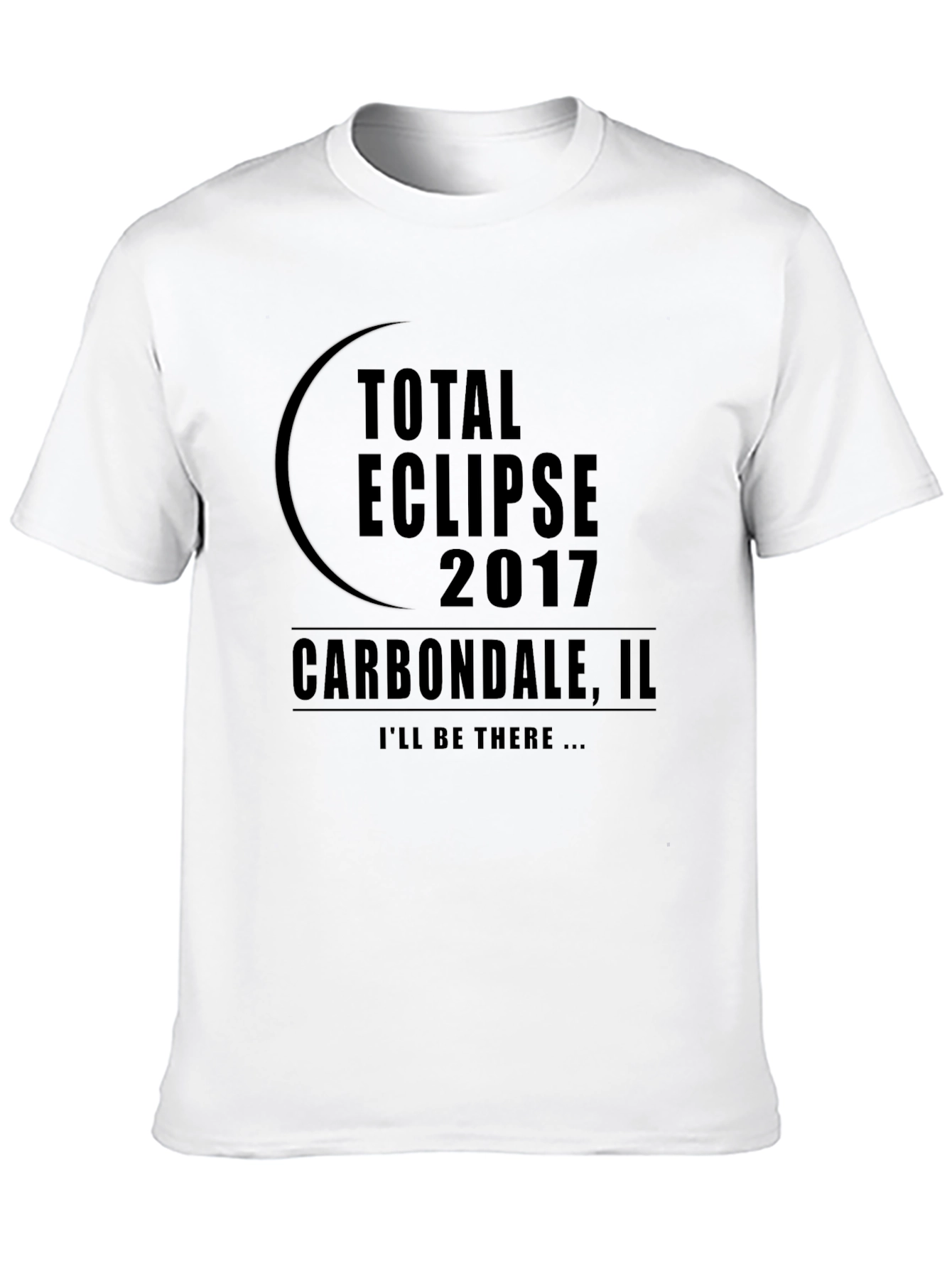 Black Total Eclipse 2017 Carbondale, IL T-Shirt view 10