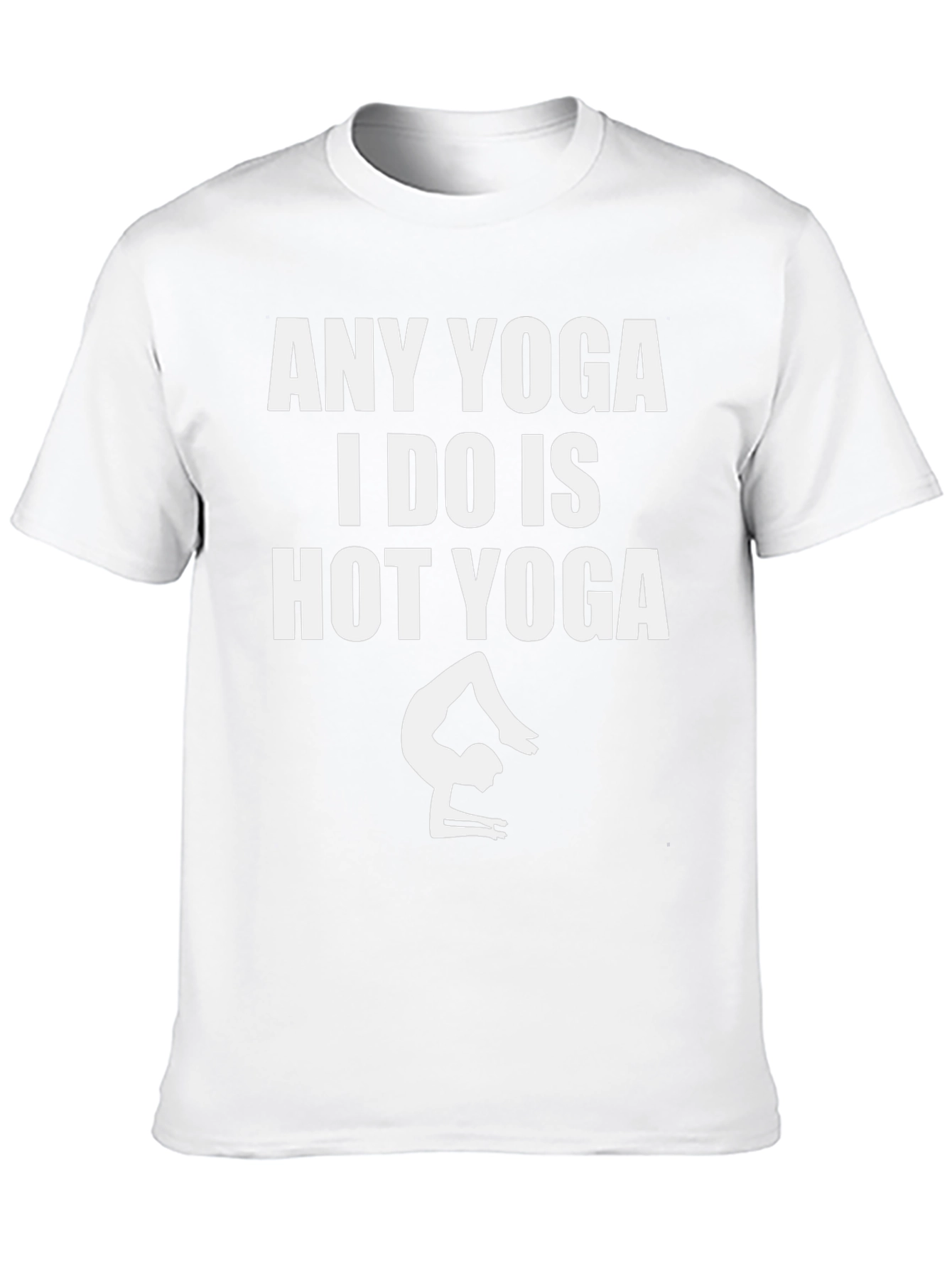 Black Hot Yoga T-Shirt - Funny Workout Tee view 10
