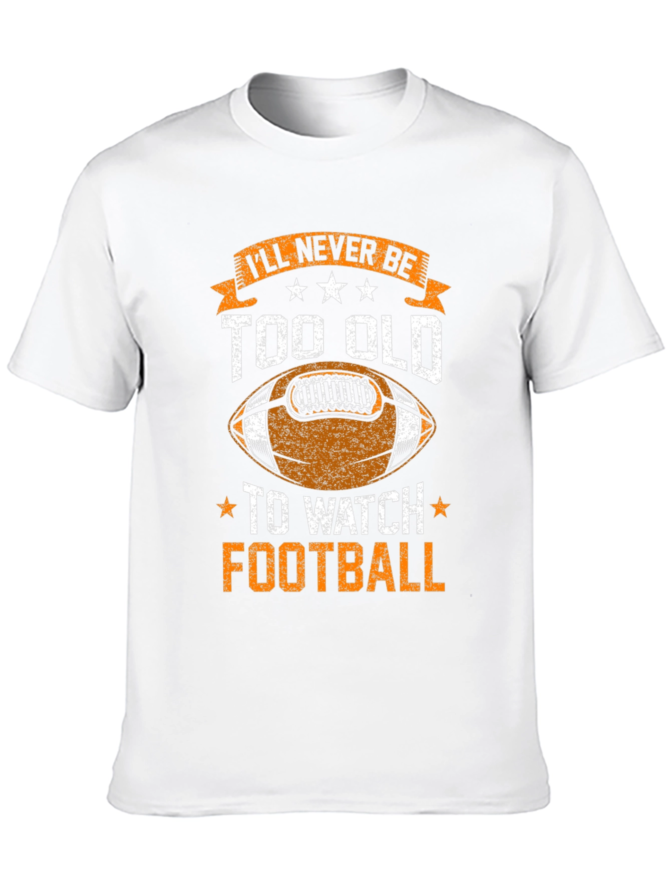 Black Football Fan T-Shirt - Never Too Old view 10